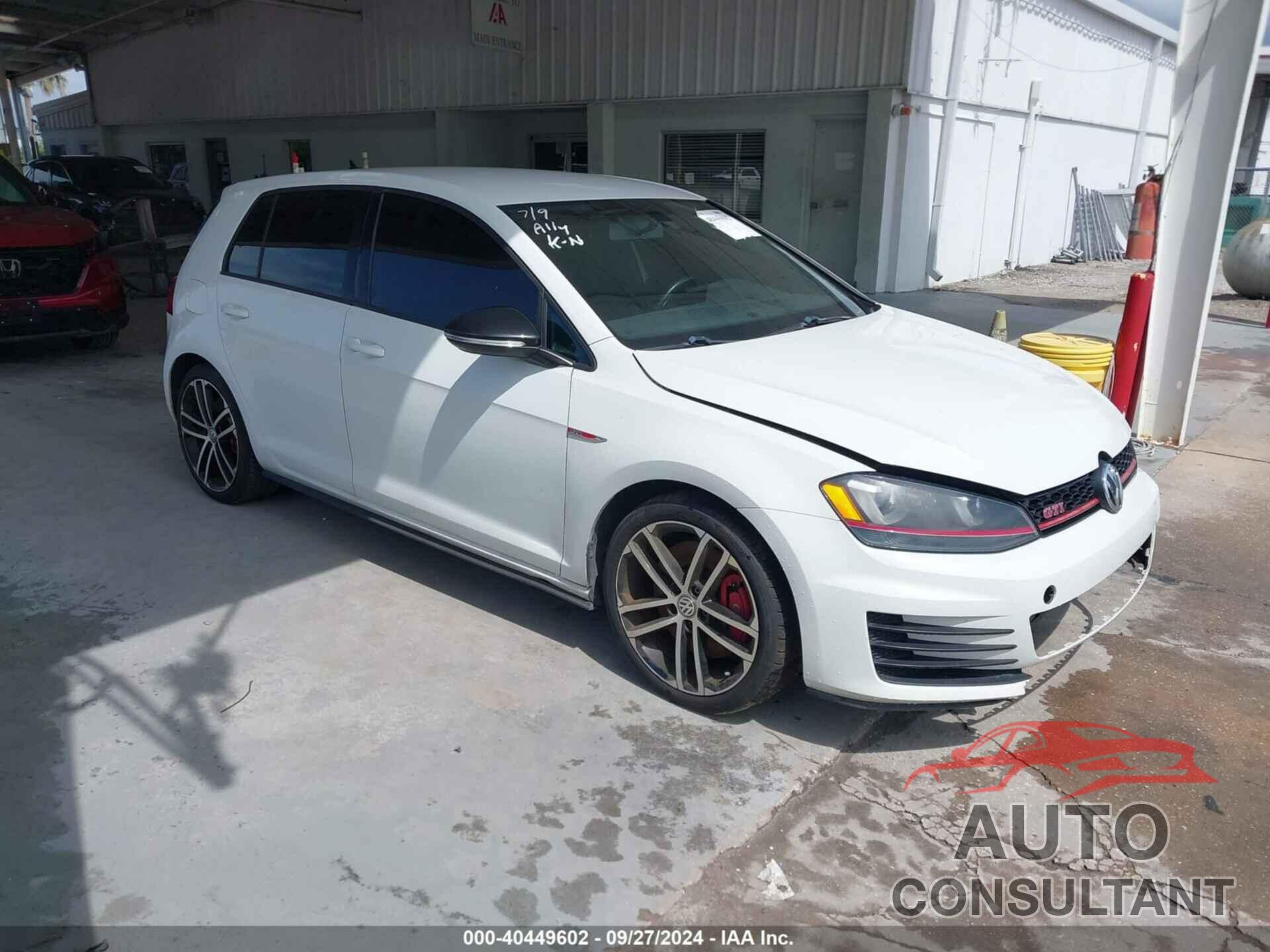 VOLKSWAGEN GOLF GTI 2017 - 3VW447AU7HM003550