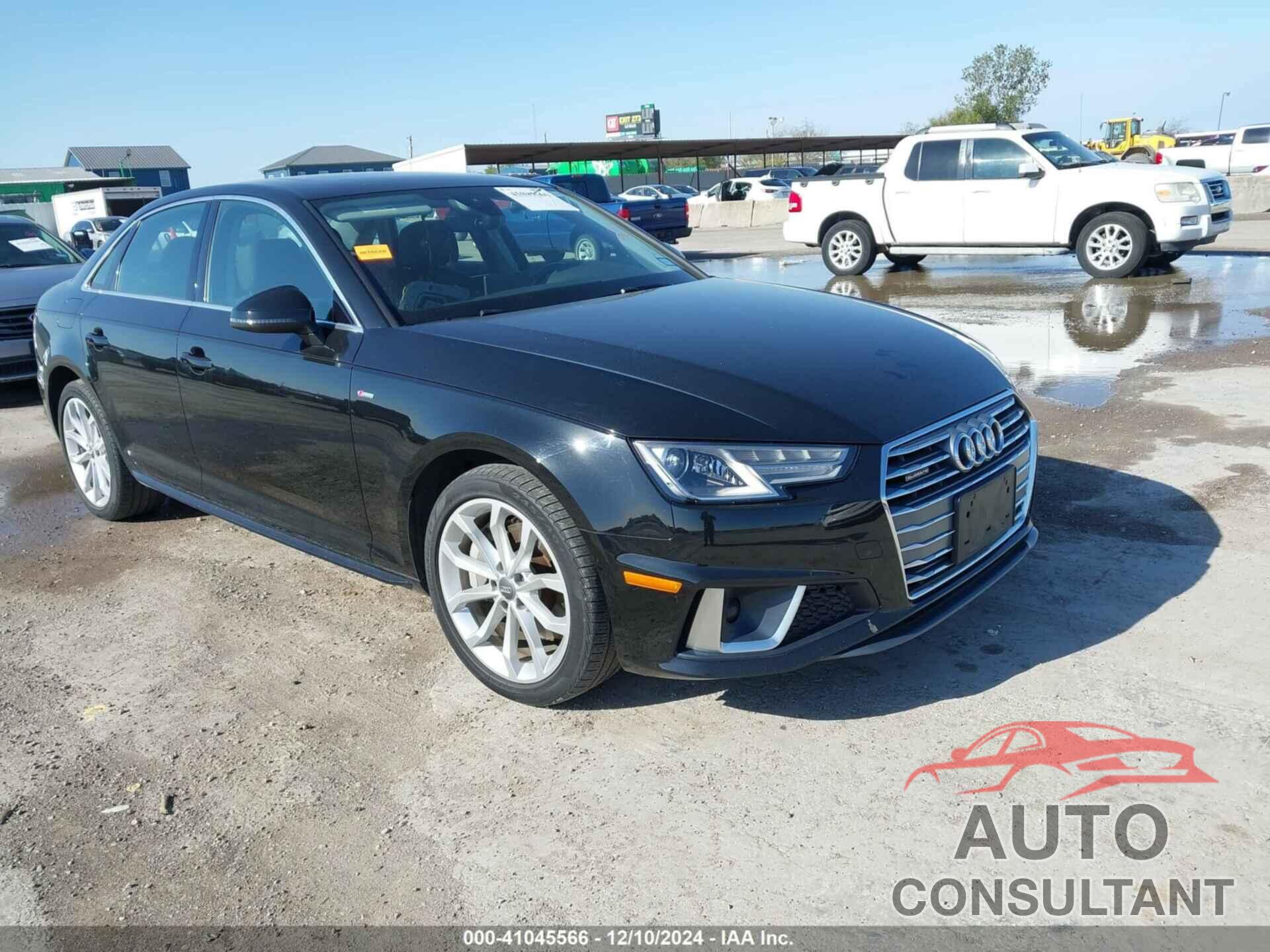 AUDI A4 2019 - WAUDNAF40KA024392