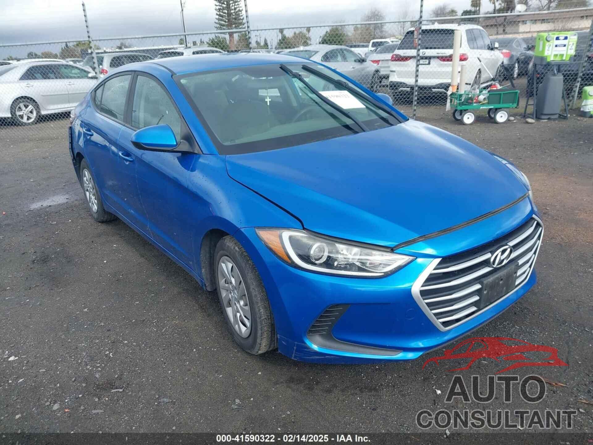 HYUNDAI ELANTRA 2018 - KMHD74LF6JU581305