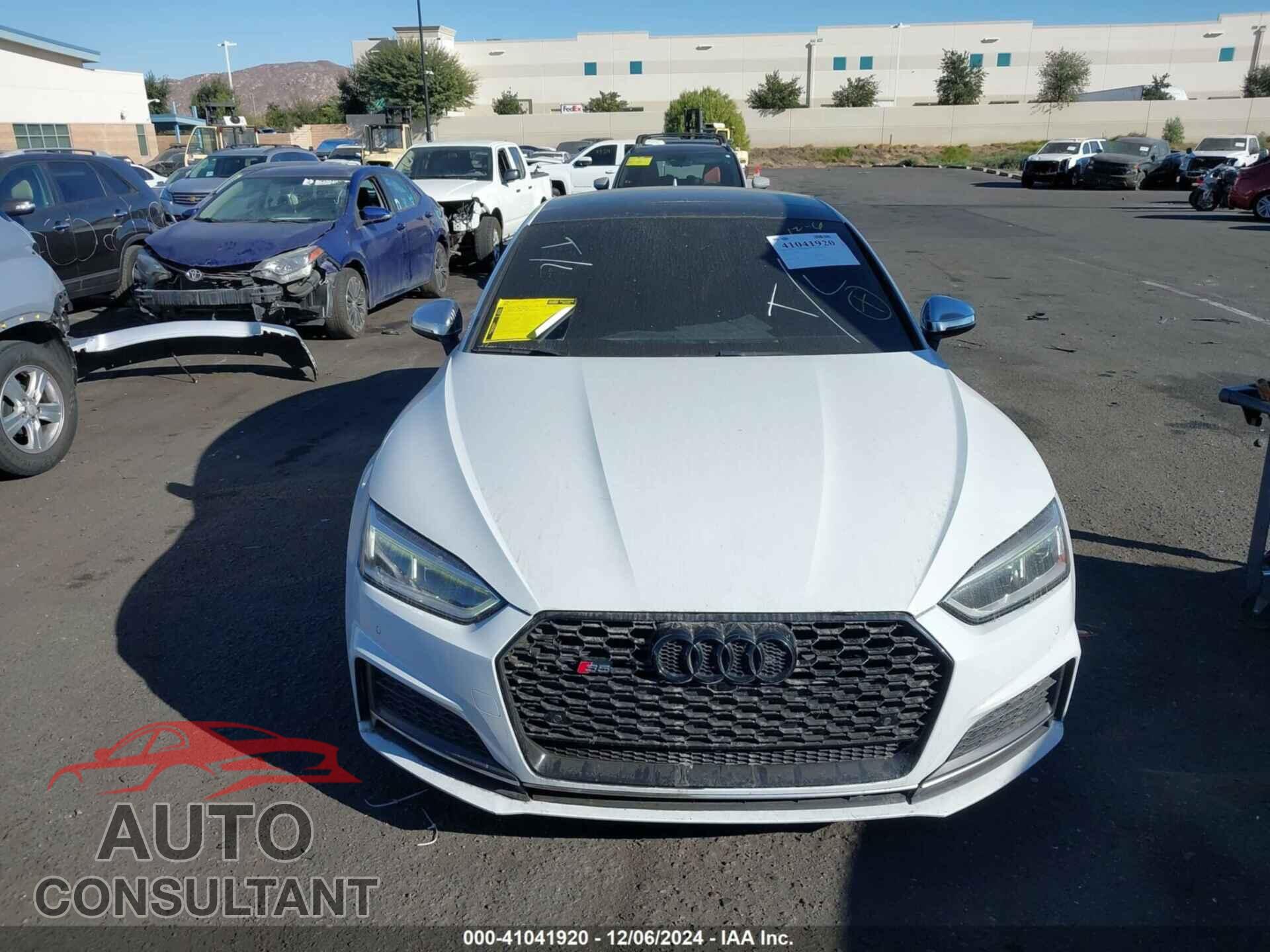 AUDI S5 2018 - WAUB4CF5XJA095841