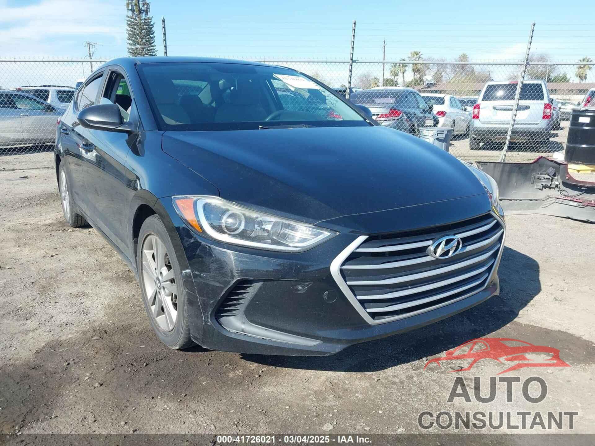 HYUNDAI ELANTRA 2018 - KMHD84LF3JU492126