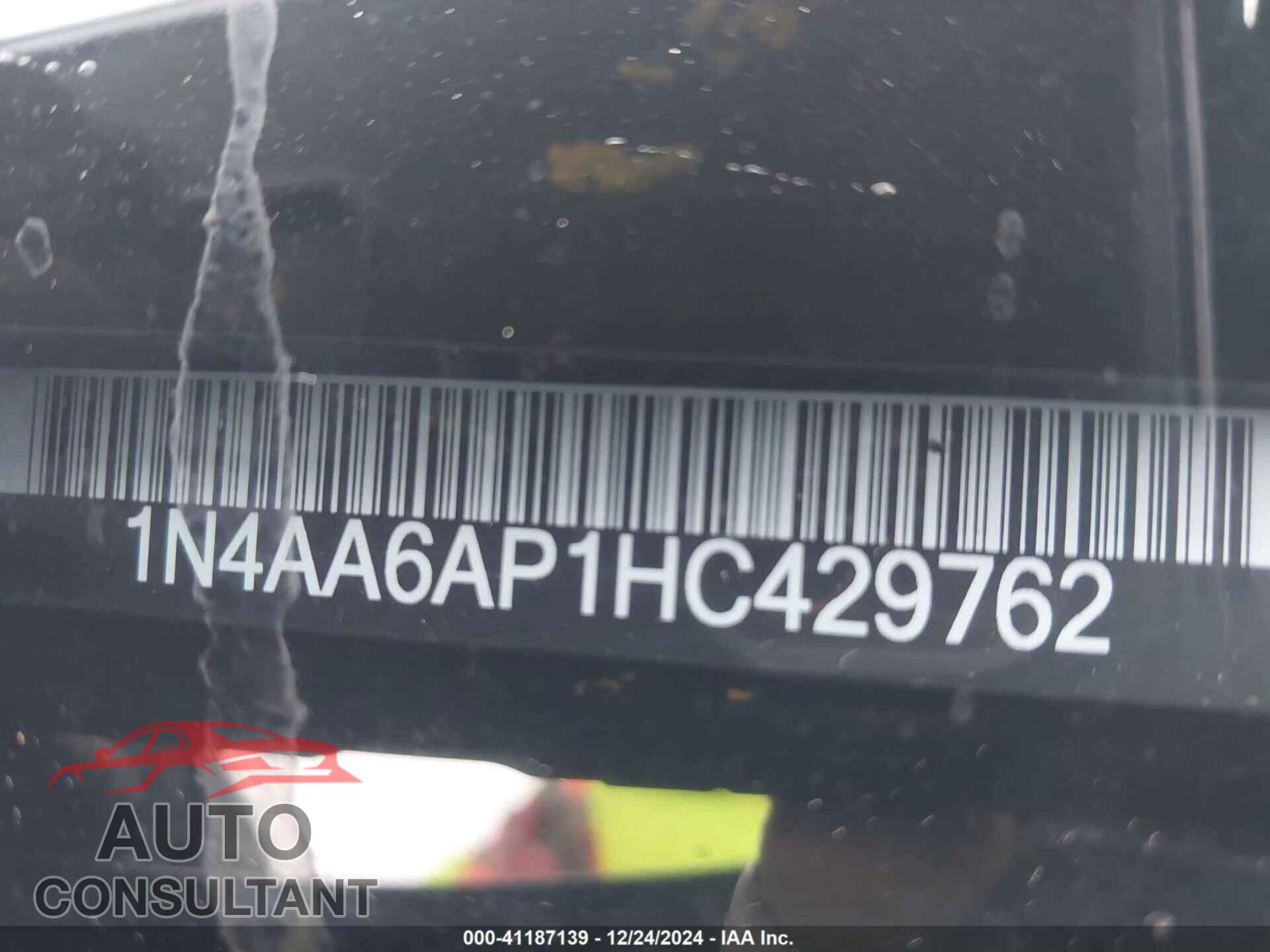 NISSAN MAXIMA 2017 - 1N4AA6AP1HC429762