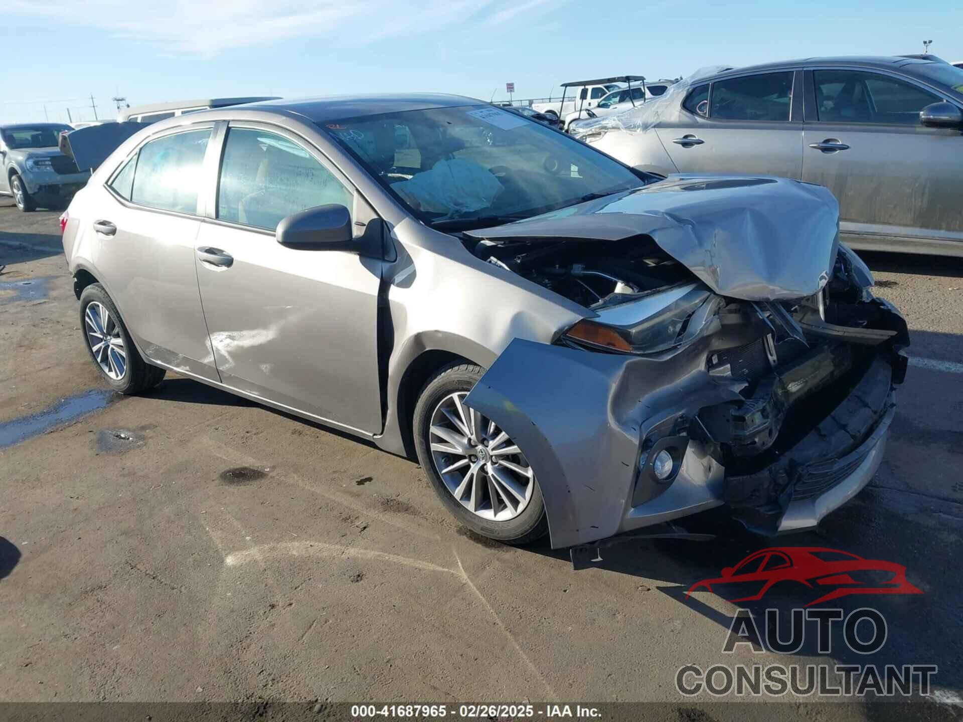 TOYOTA COROLLA 2015 - 2T1BURHEXFC264956