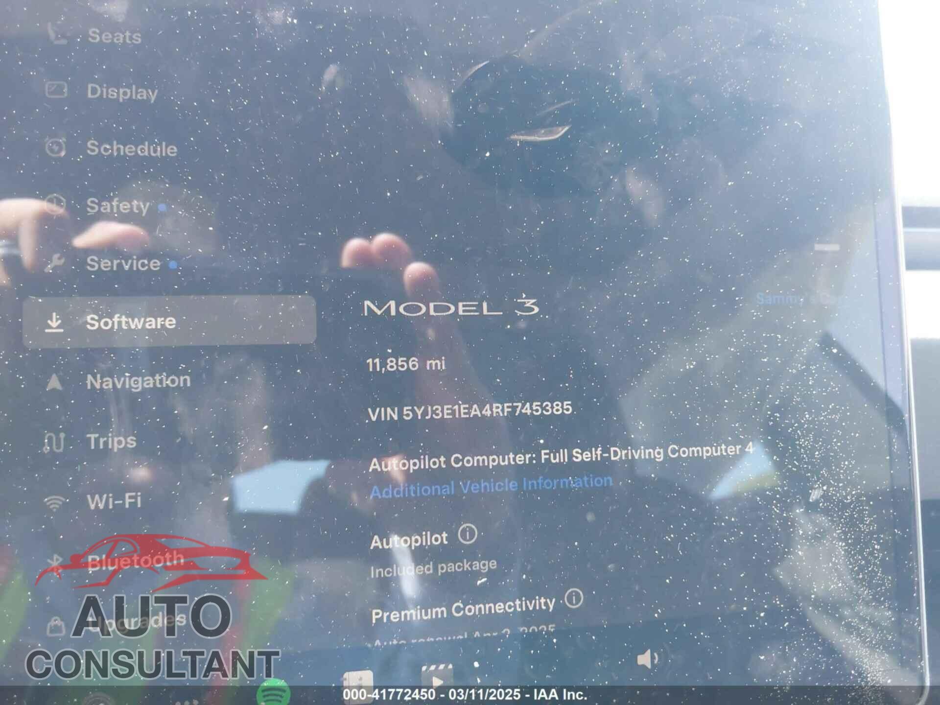 TESLA MODEL 3 2024 - 5YJ3E1EA4RF745385