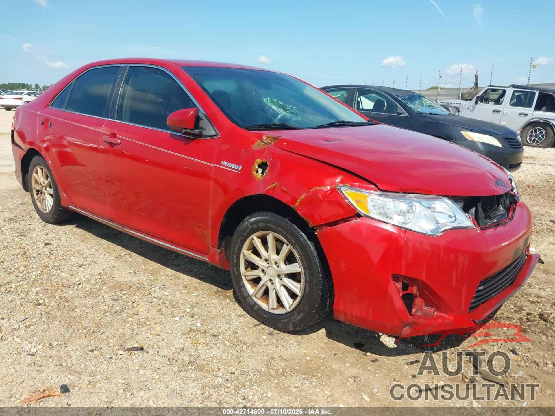 TOYOTA CAMRY HYBRID 2012 - 4T1BD1FK9CU043420