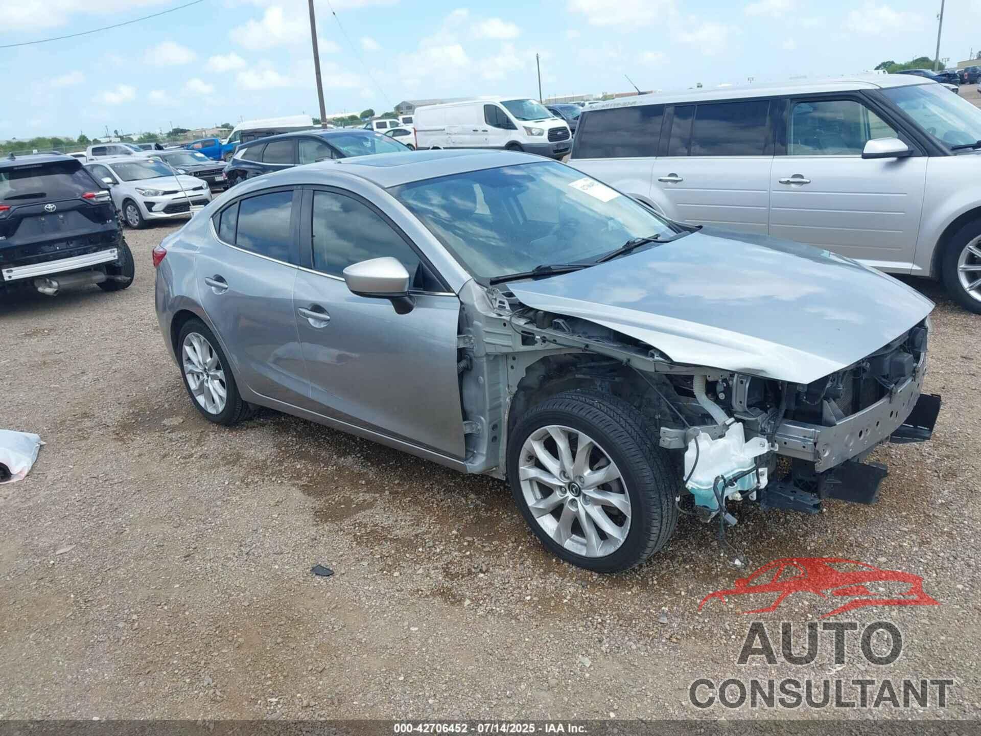 MAZDA MAZDA3 2015 - JM1BM1V30F1238746