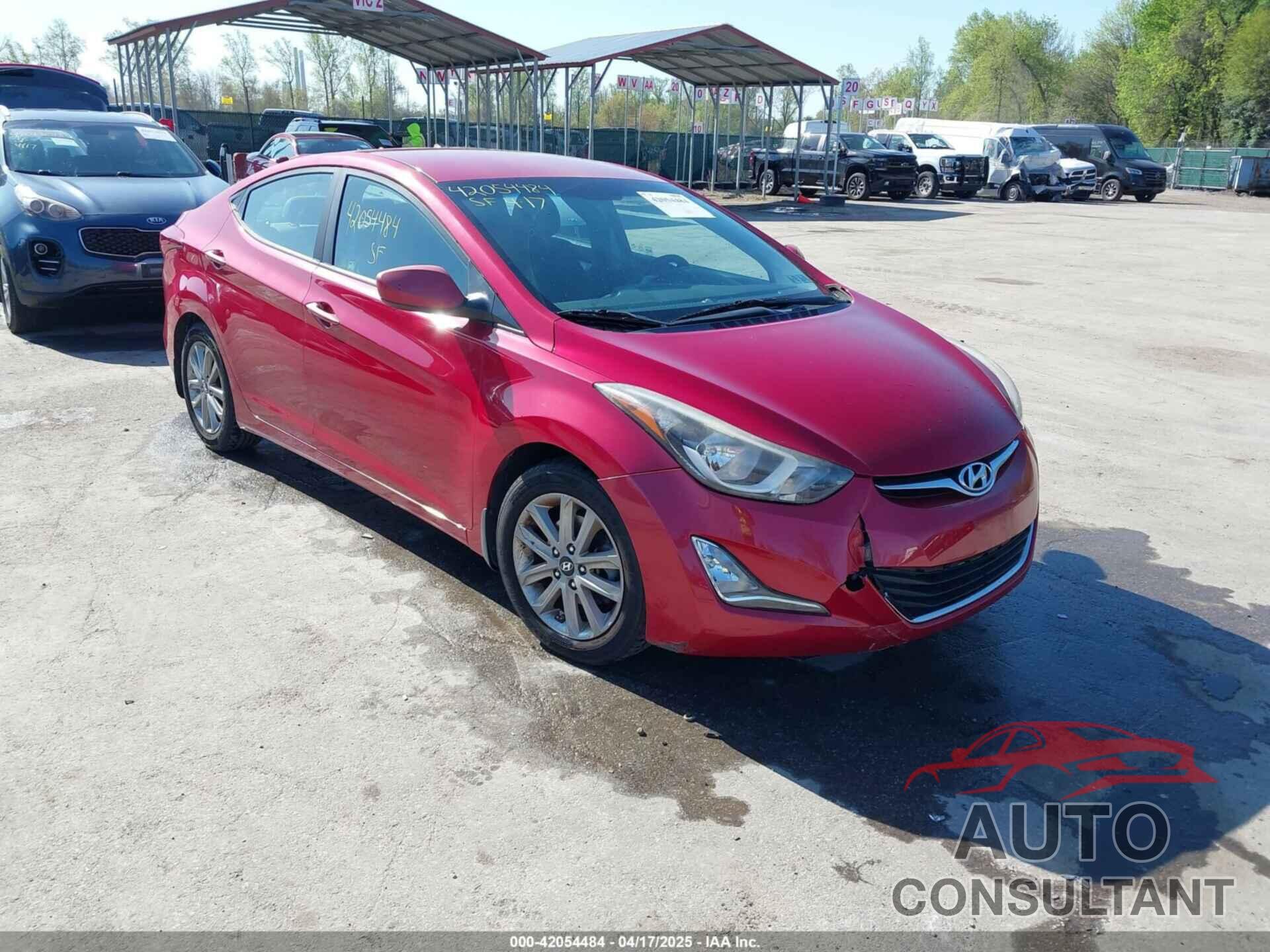 HYUNDAI ELANTRA 2015 - KMHDH4AE1FU387537