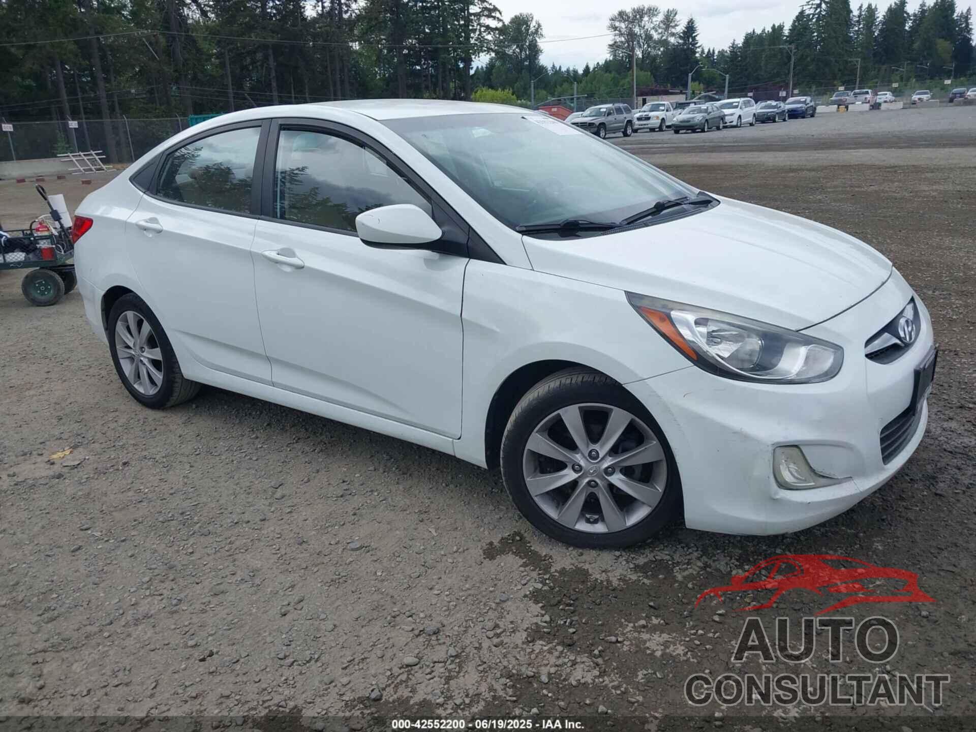 HYUNDAI ACCENT 2012 - KMHCU4AE3CU087064