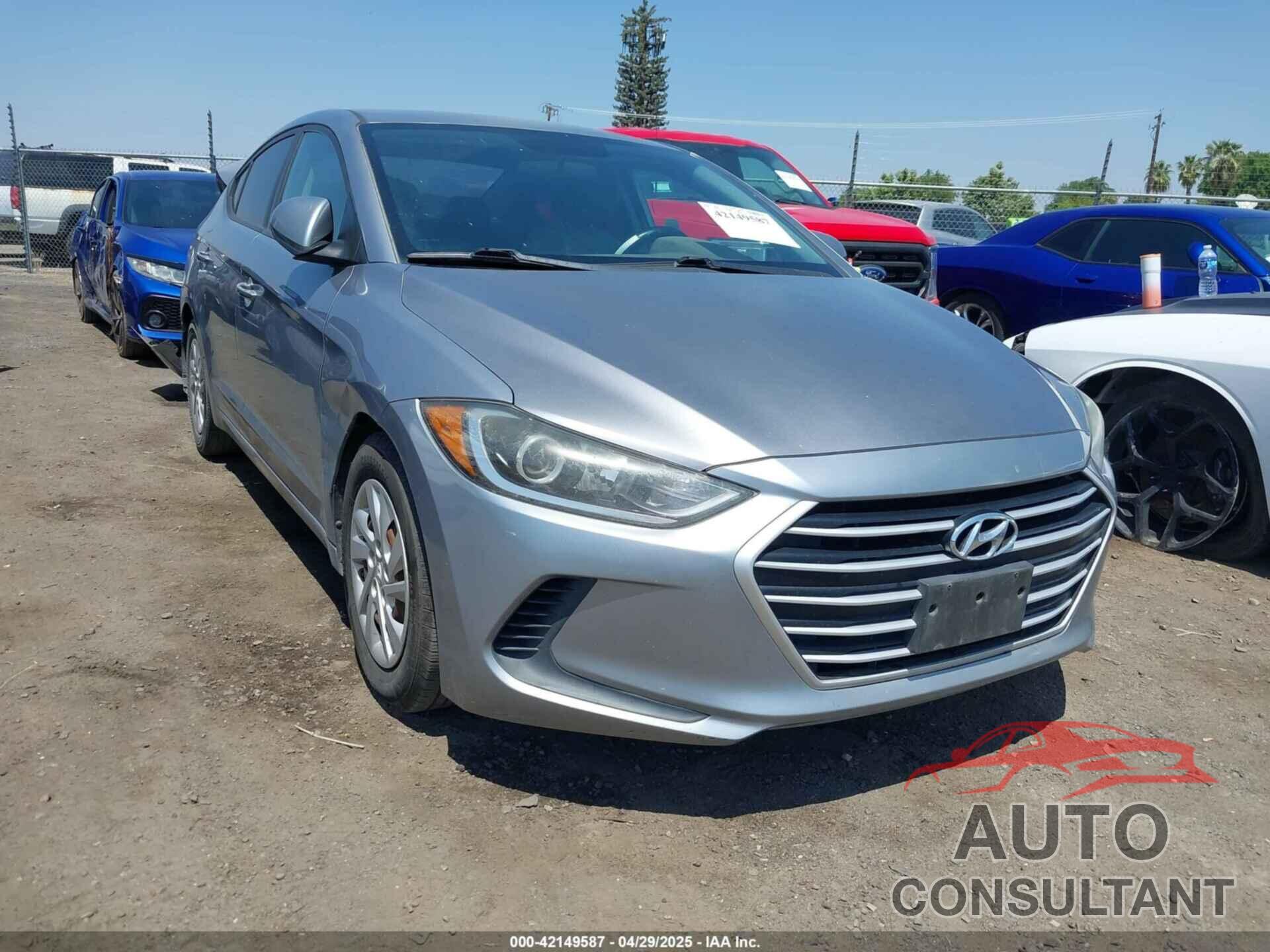 HYUNDAI ELANTRA 2017 - 5NPD74LF6HH090645