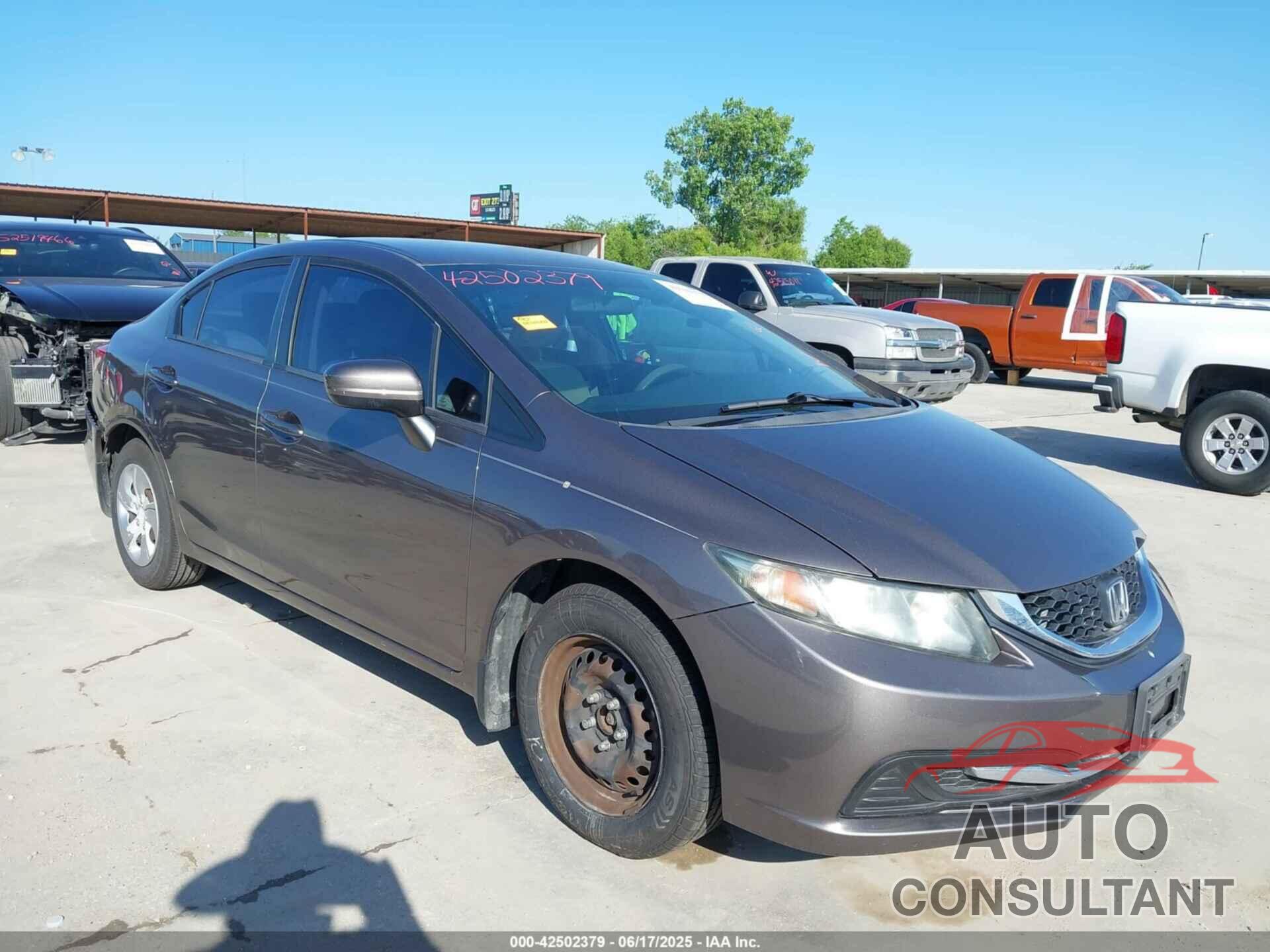 HONDA CIVIC 2014 - 19XFB2F52EE072593