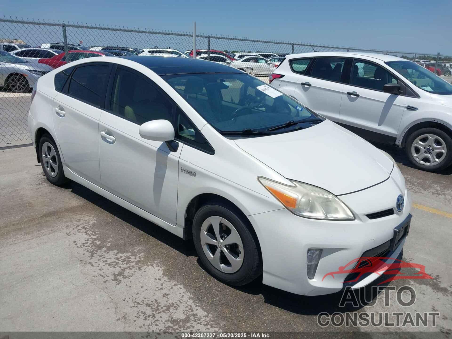 TOYOTA PRIUS 2012 - JTDKN3DU6C5435587