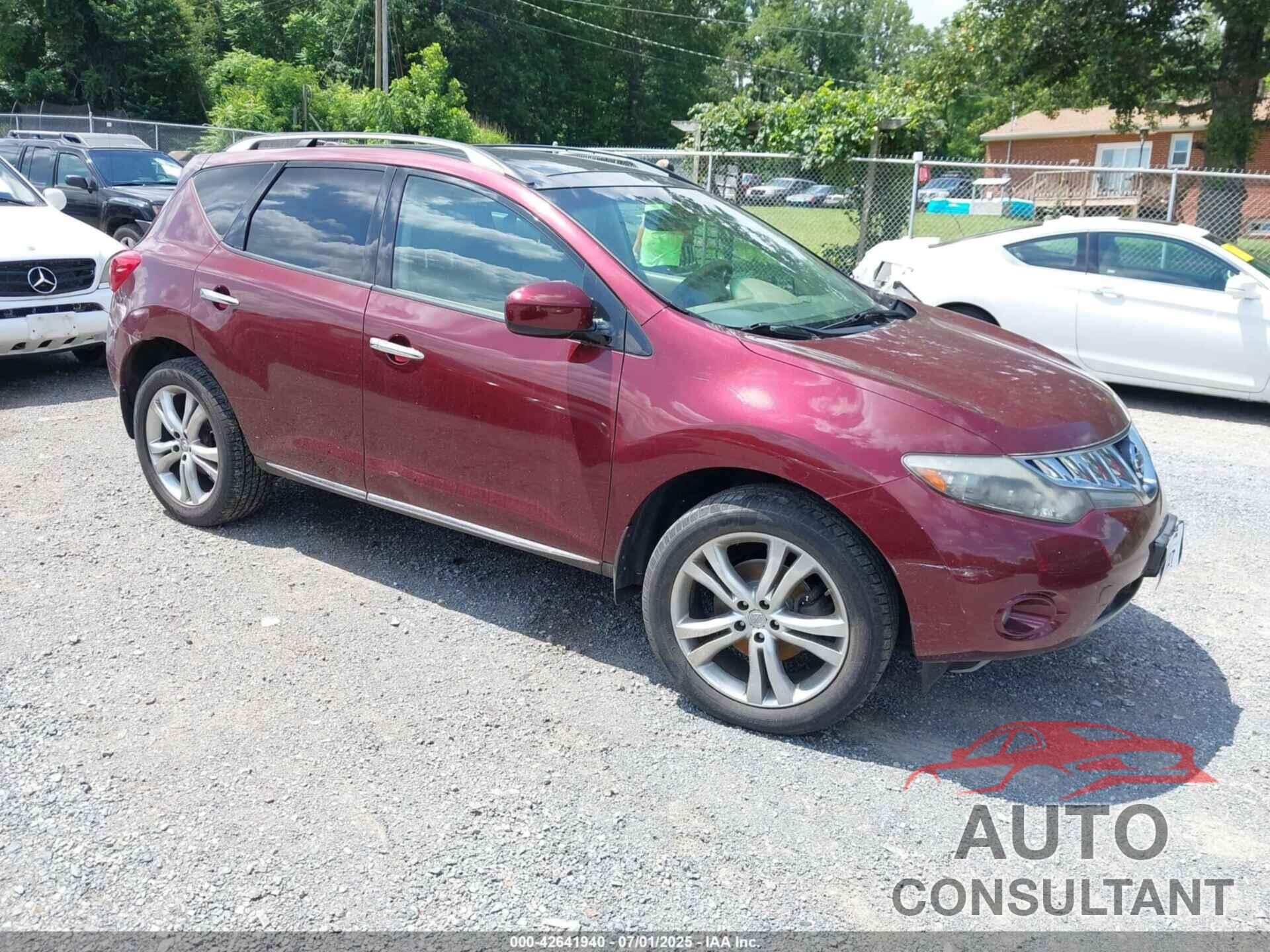 NISSAN MURANO 2010 - JN8AZ1MWXAW100267