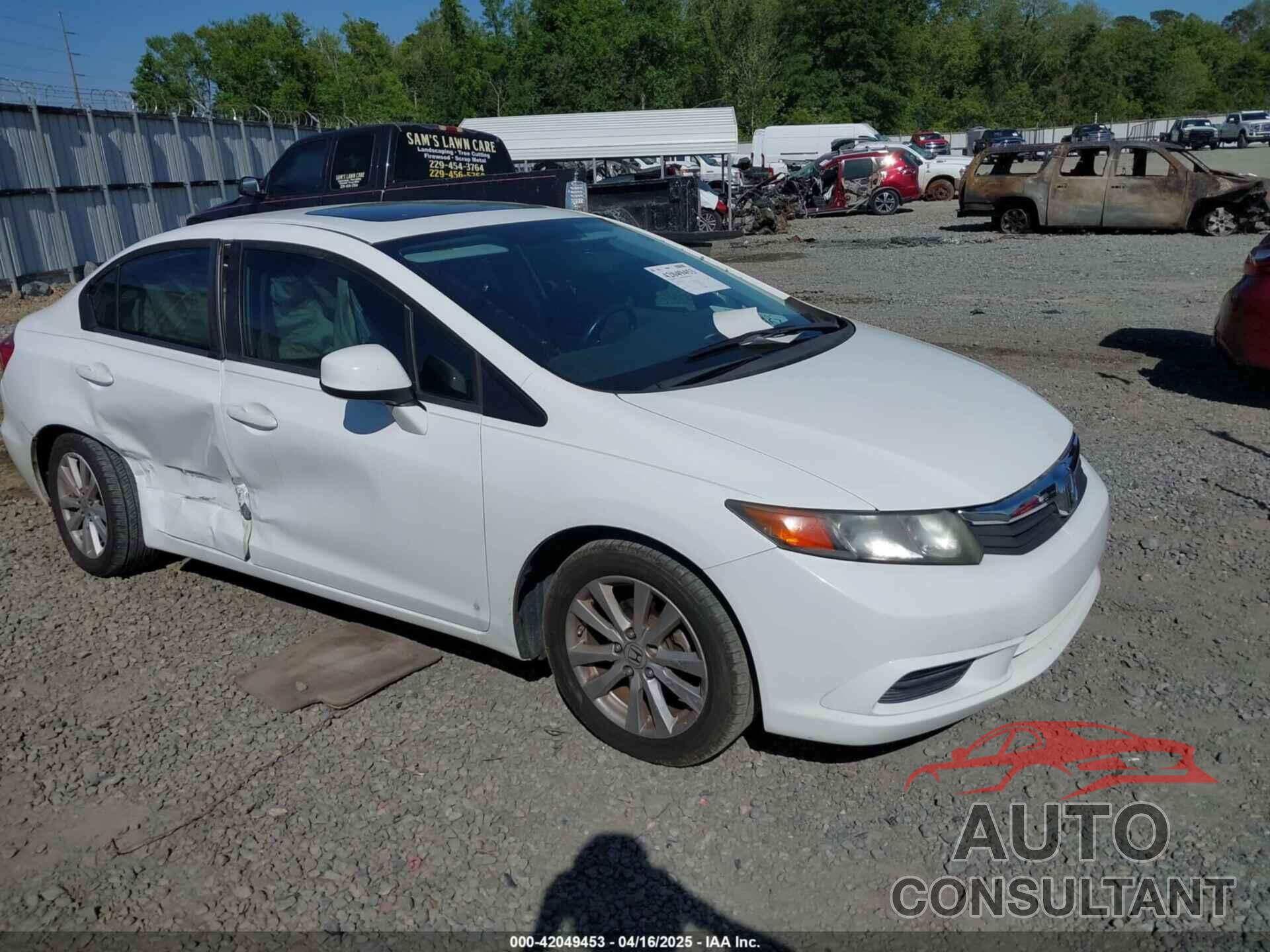 HONDA CIVIC 2012 - 19XFB2F99CE071358