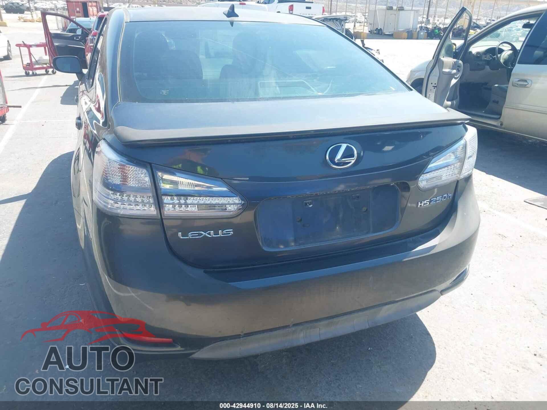 LEXUS HS 250H 2010 - JTHBB1BA4A2035627