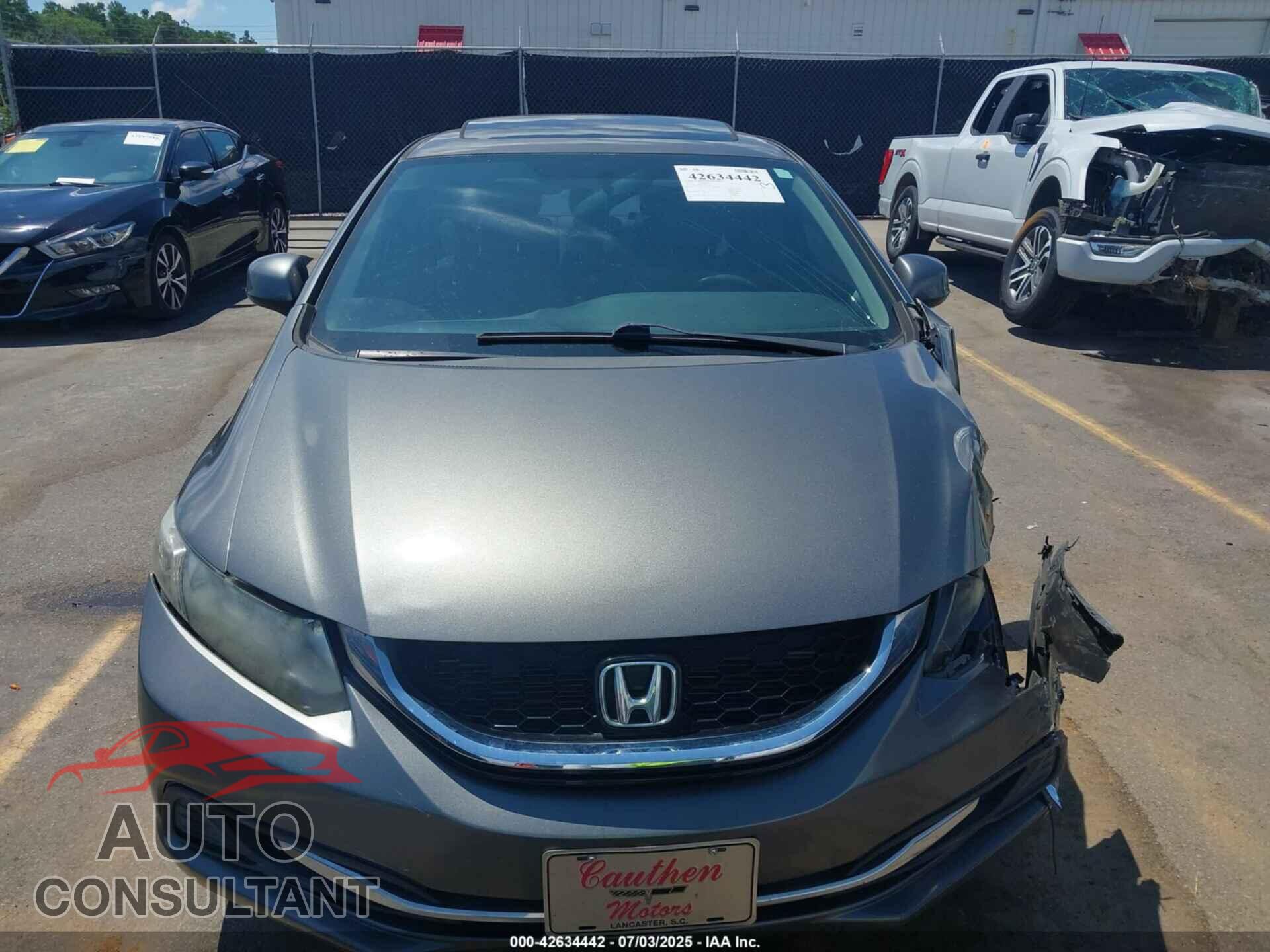 HONDA CIVIC 2013 - 2HGFB2F83DH515543