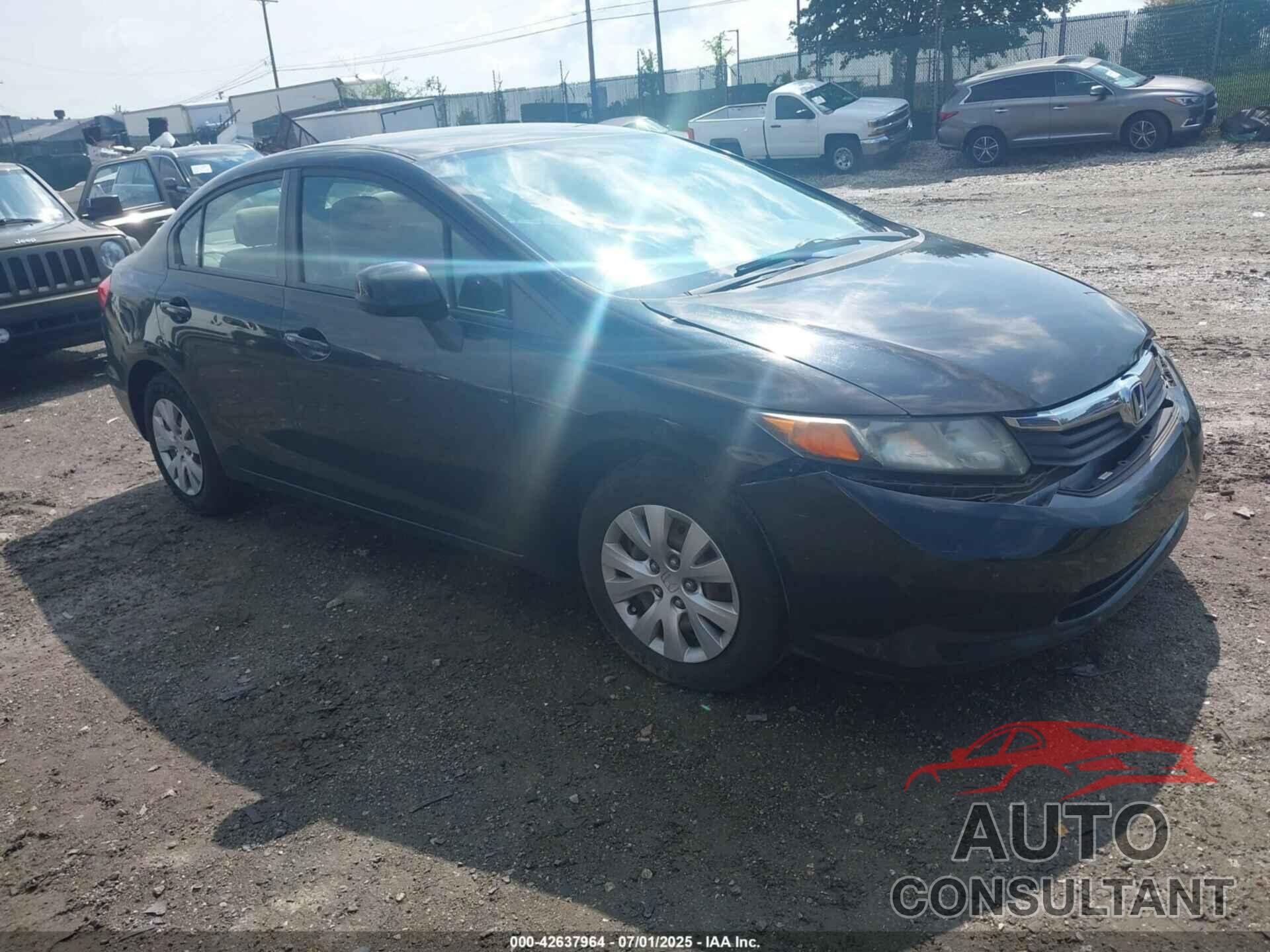HONDA CIVIC 2012 - 19XFB2F58CE010614