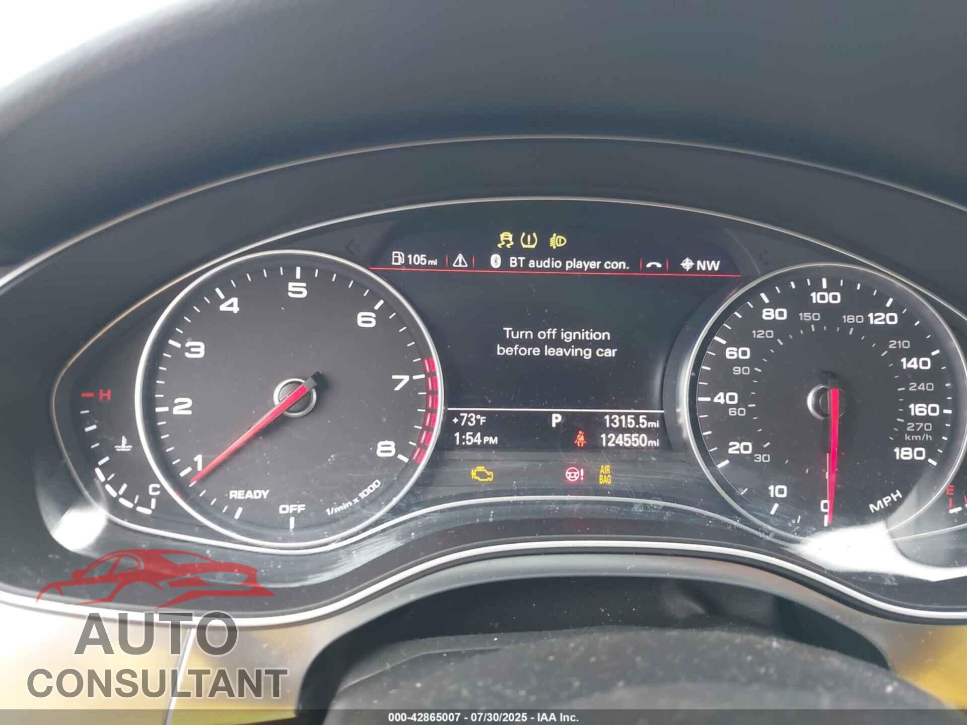 AUDI A6 2016 - WAUGFAFC9GN007351