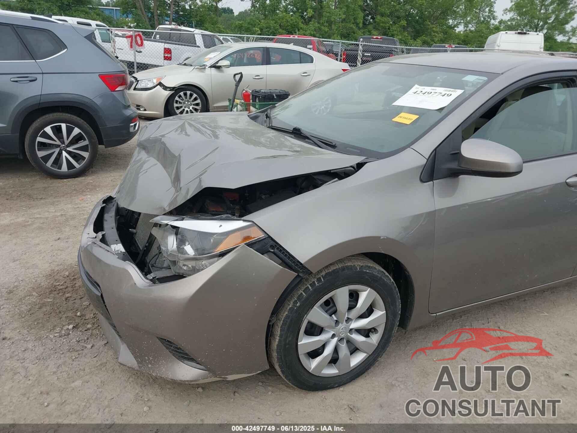 TOYOTA COROLLA 2015 - 2T1BURHE9FC458278