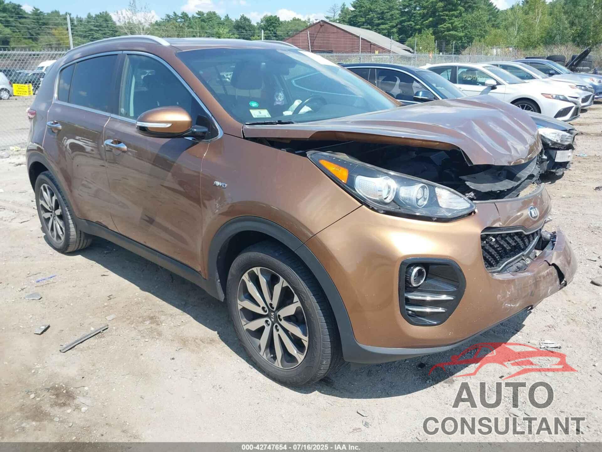 KIA SPORTAGE 2018 - KNDPNCAC0J7363479