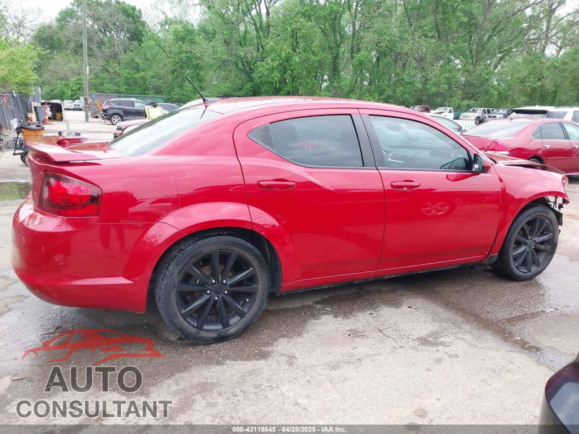 DODGE AVENGER 2013 - 1C3CDZCB6DN620092