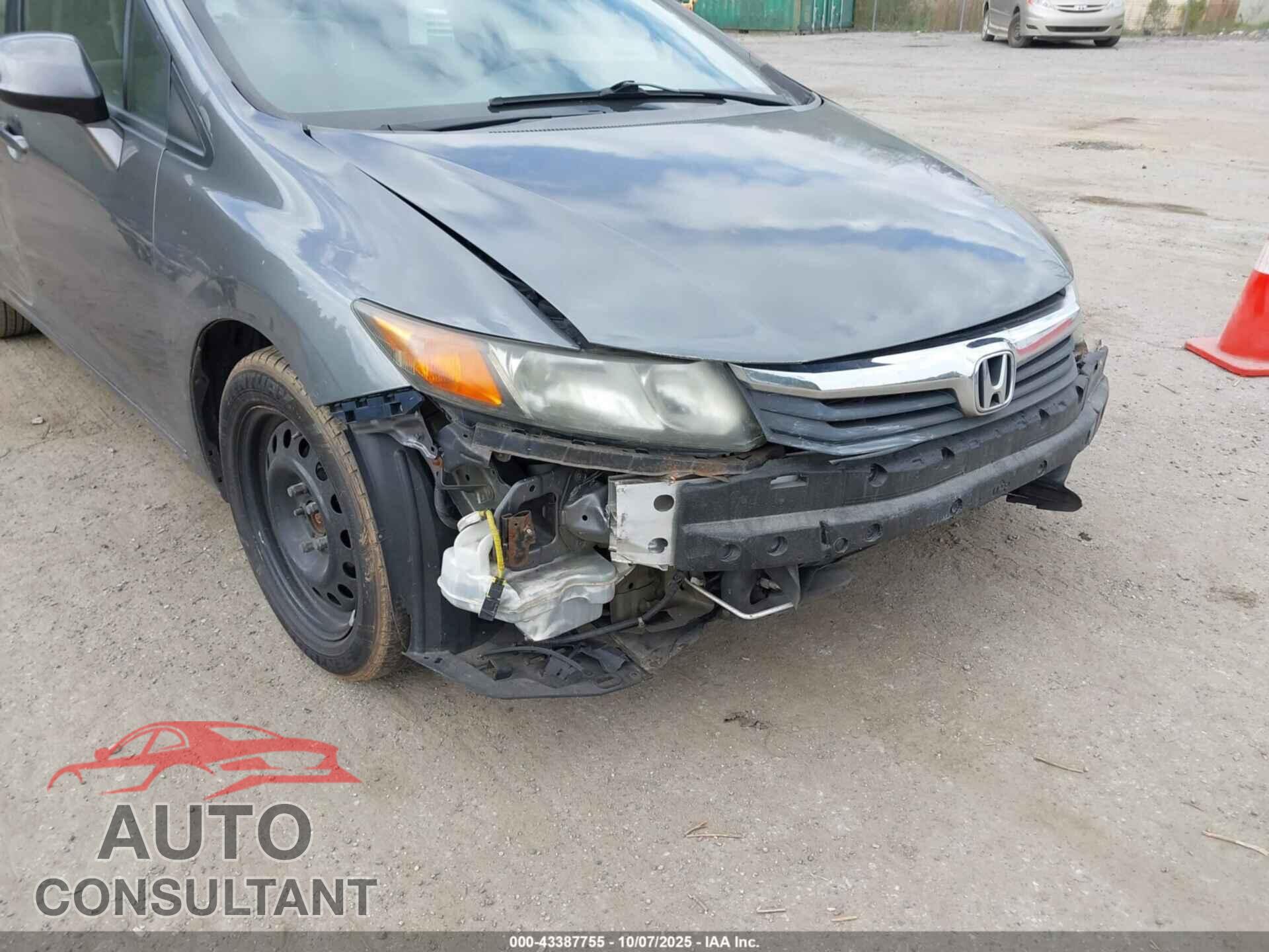HONDA CIVIC 2012 - 2HGFB2F87CH324870