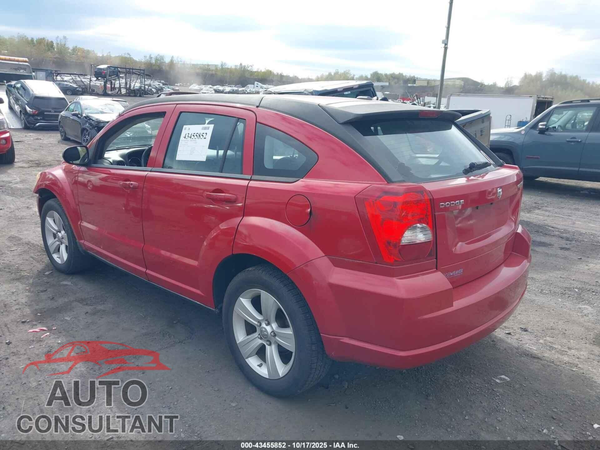 DODGE CALIBER 2011 - 1B3CB9HB6BD130041