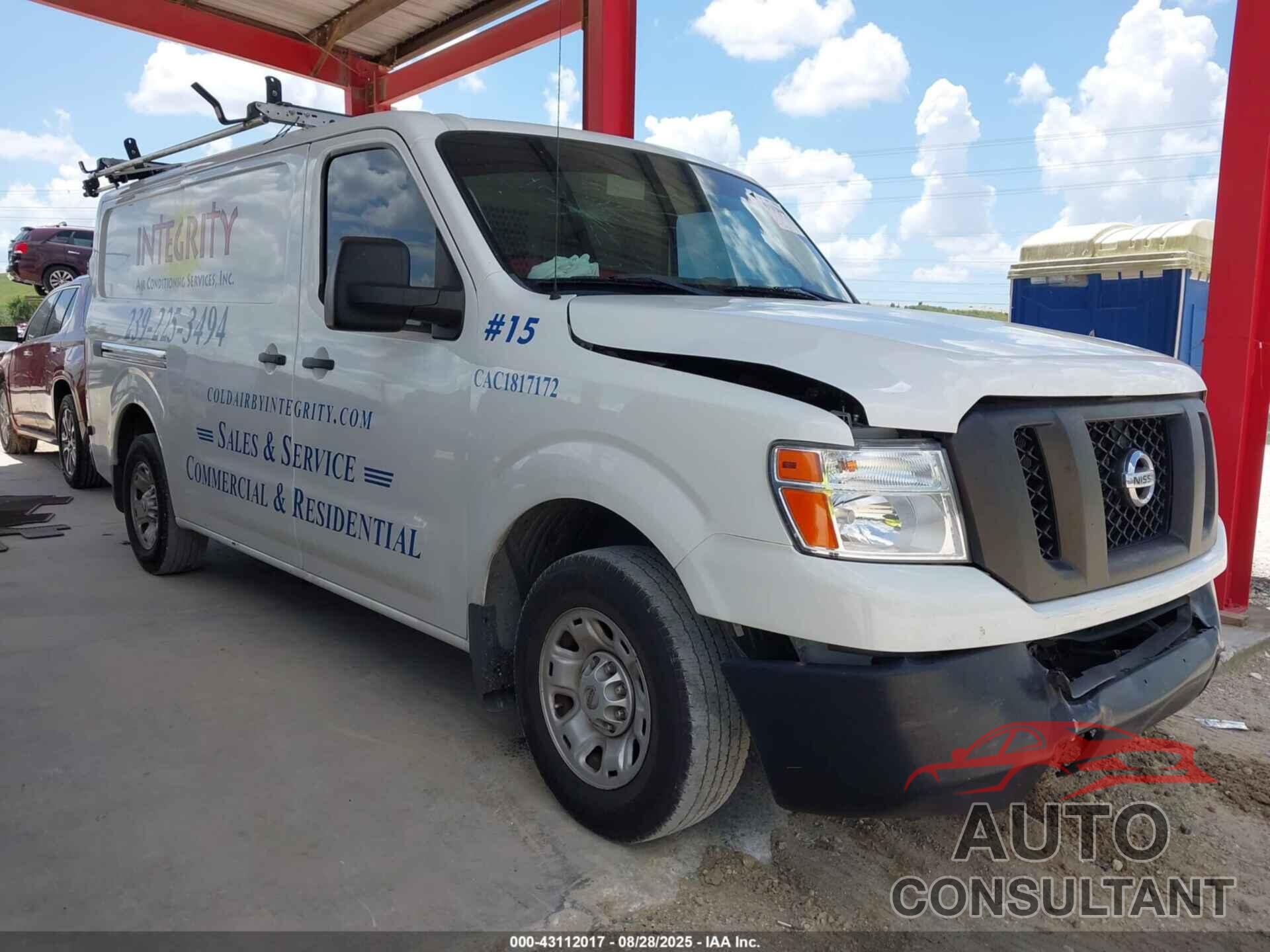 NISSAN NV CARGO NV1500 2019 - 1N6BF0KMXKN809578