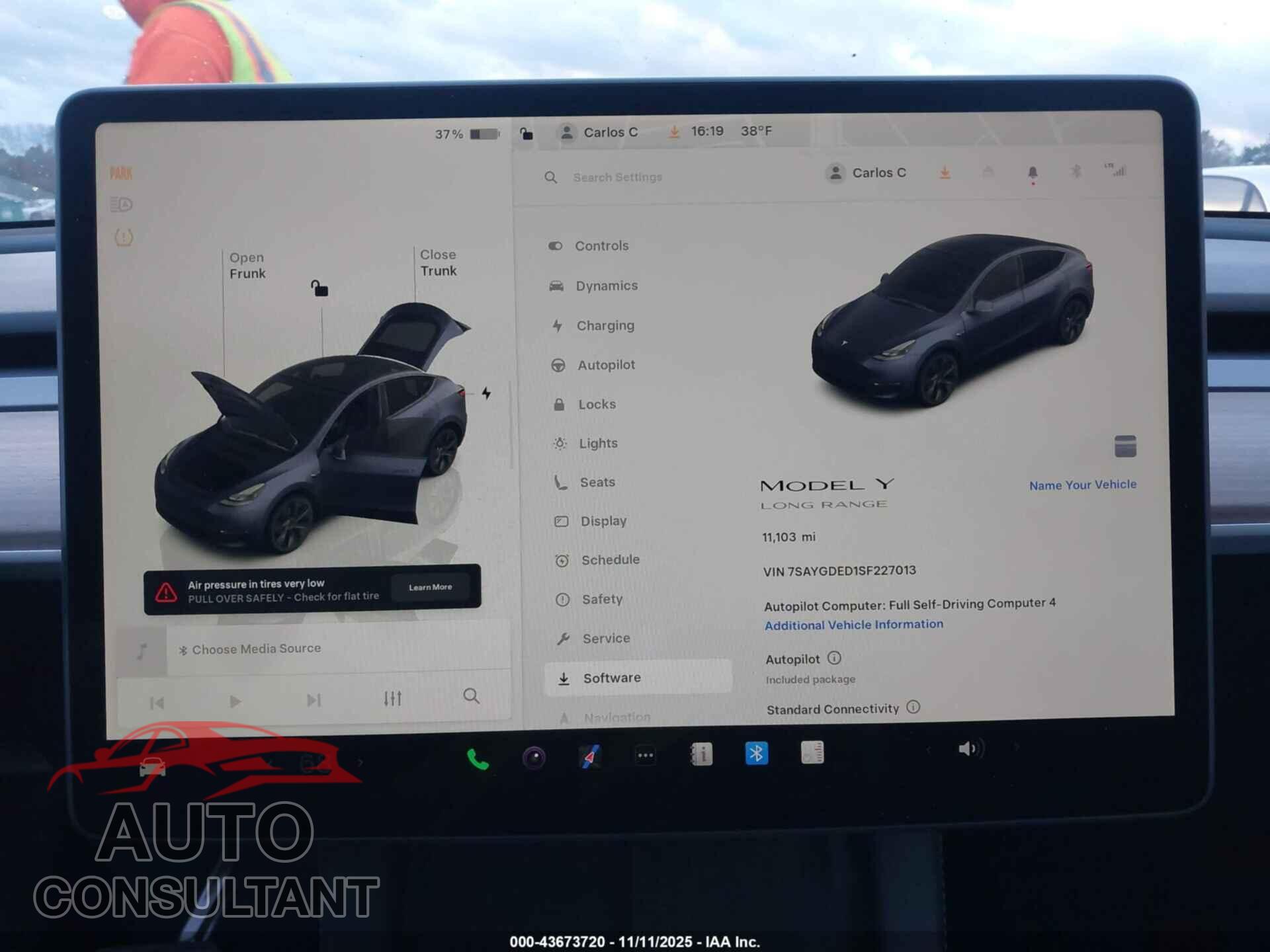 TESLA MODEL Y 2025 - 7SAYGDED1SF227013
