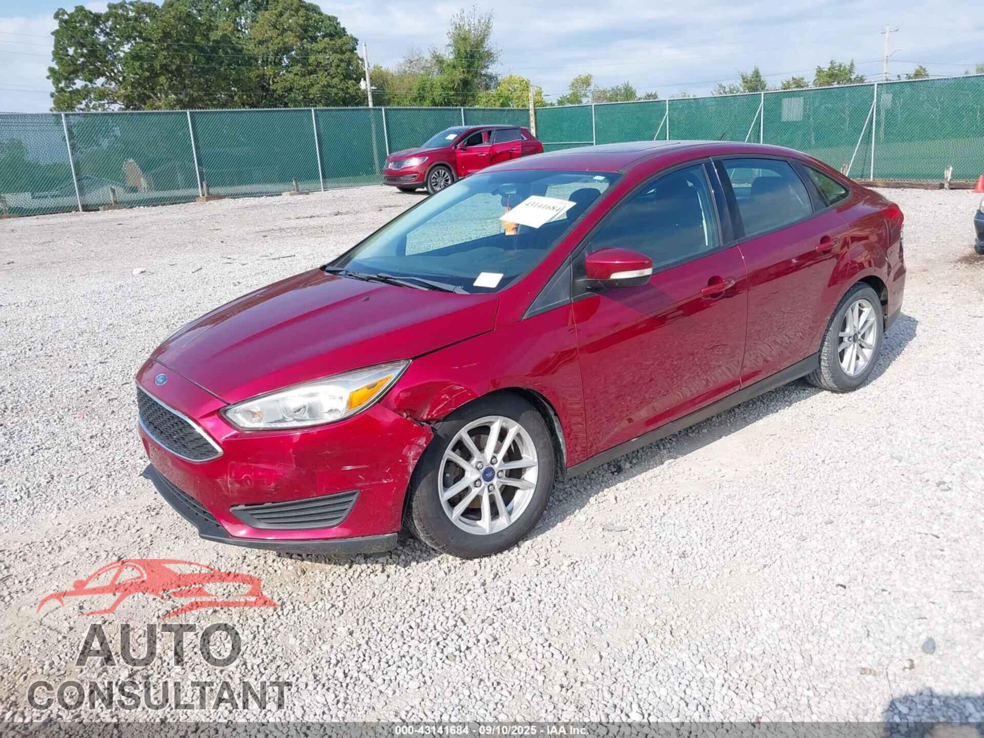 FORD FOCUS 2016 - 1FADP3F29GL261973