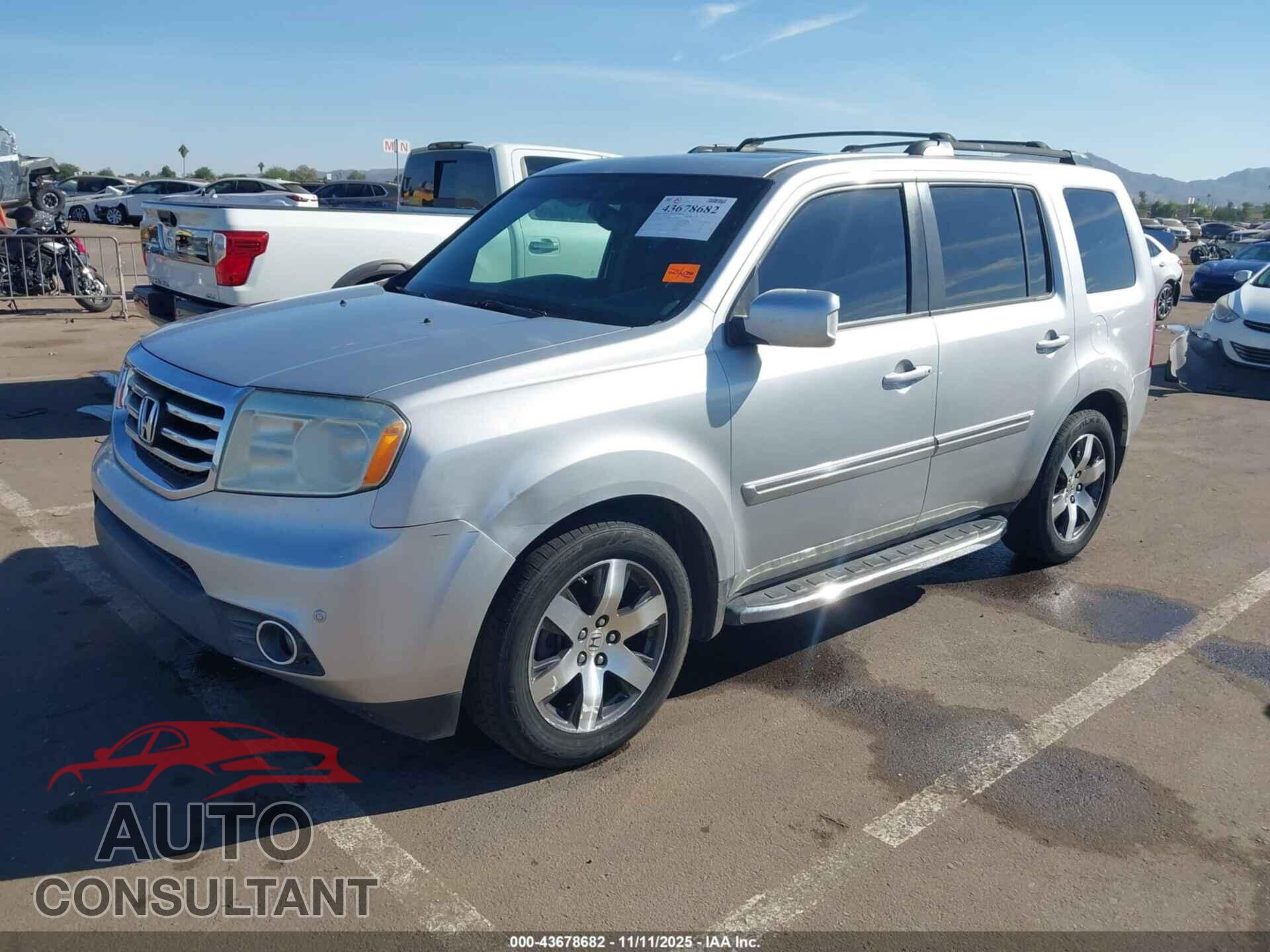 HONDA PILOT 2012 - 5FNYF3H94CB031229