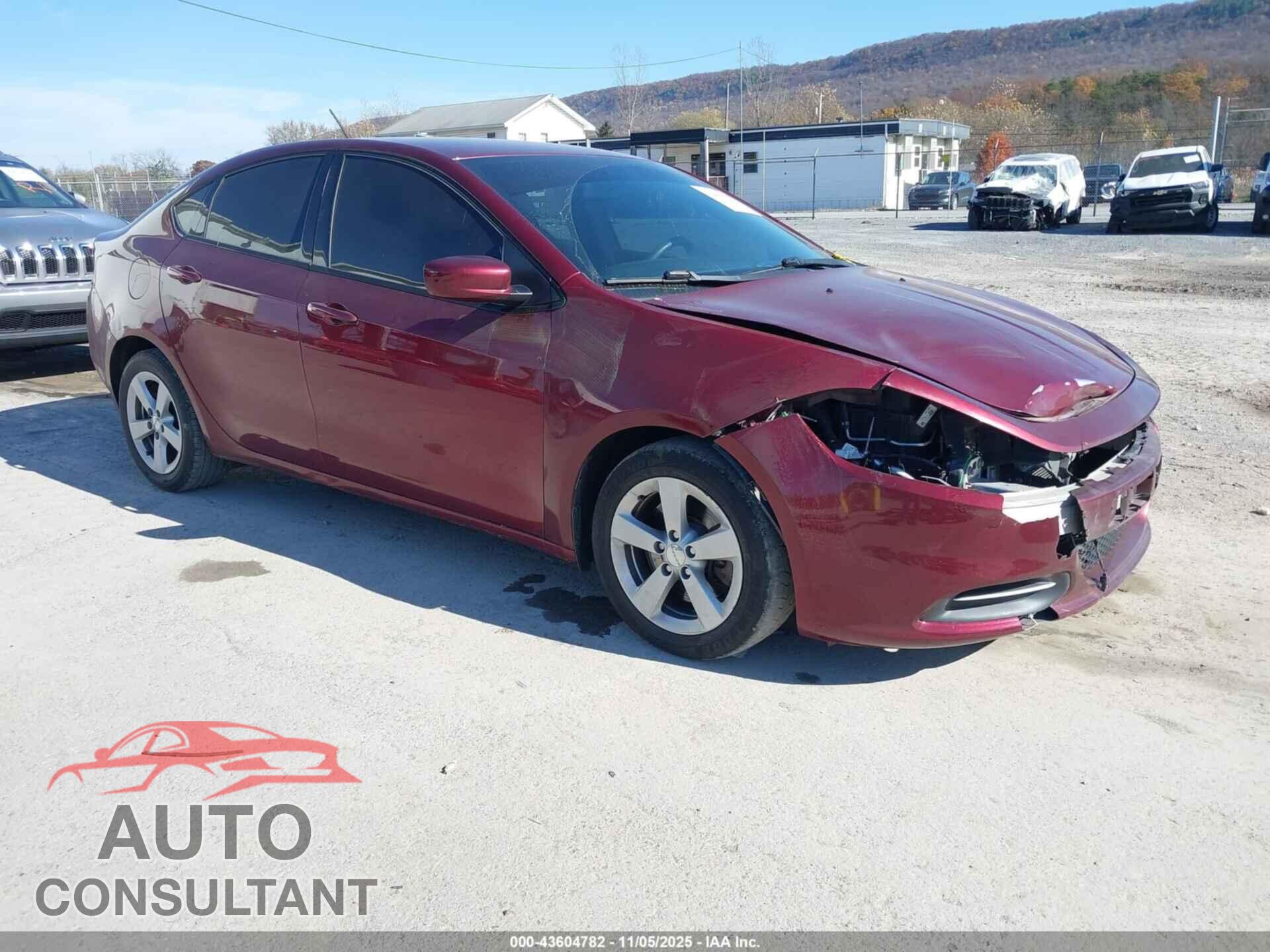 DODGE DART 2015 - 1C3CDFBBXFD373541