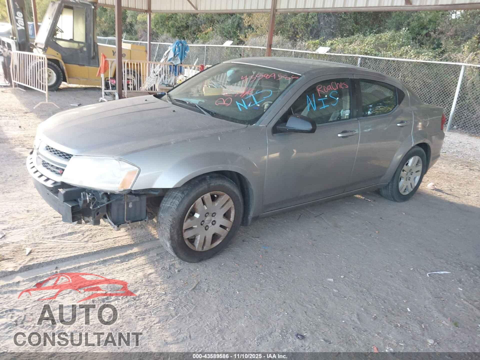 DODGE AVENGER 2013 - 1C3CDZAB8DN572145