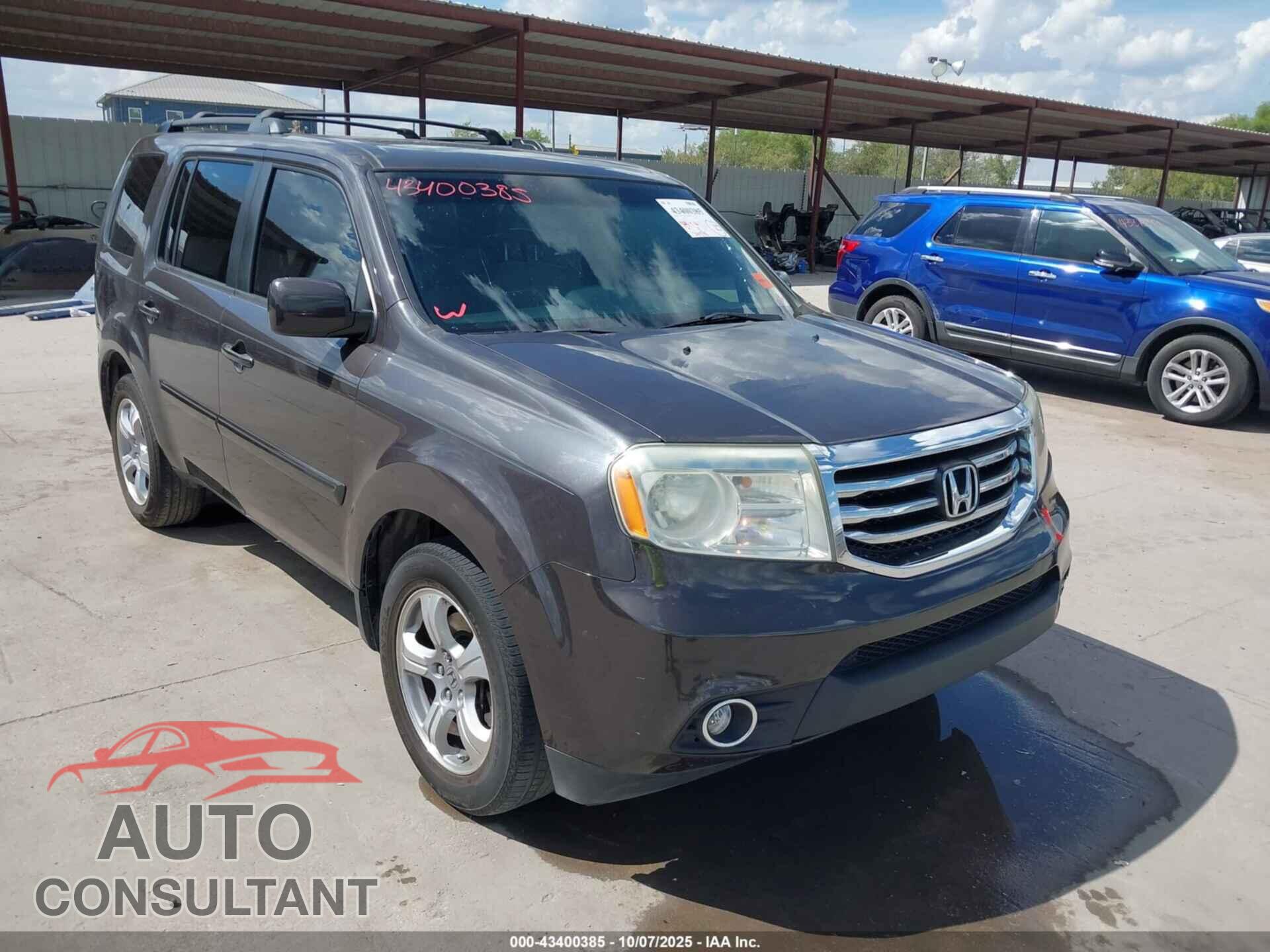 HONDA PILOT 2013 - 5FNYF3H58DB003447