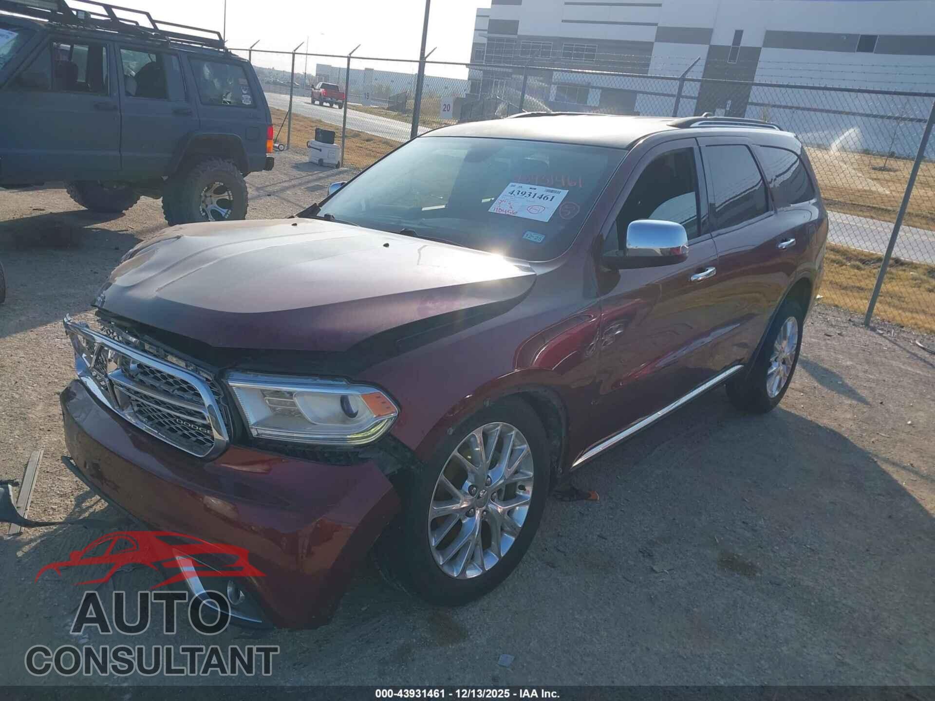 DODGE DURANGO 2017 - 1C4RDHAGXHC600458