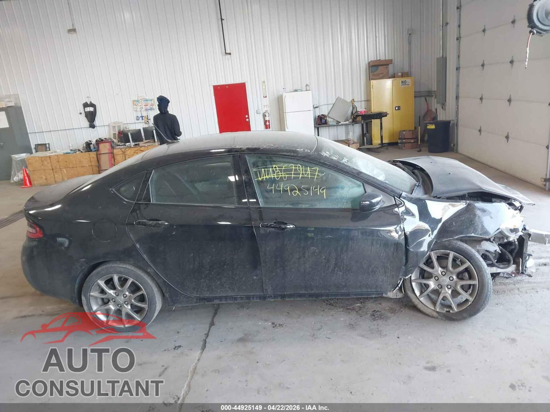 DODGE DART 2015 - 1C3CDFBB6FD238363