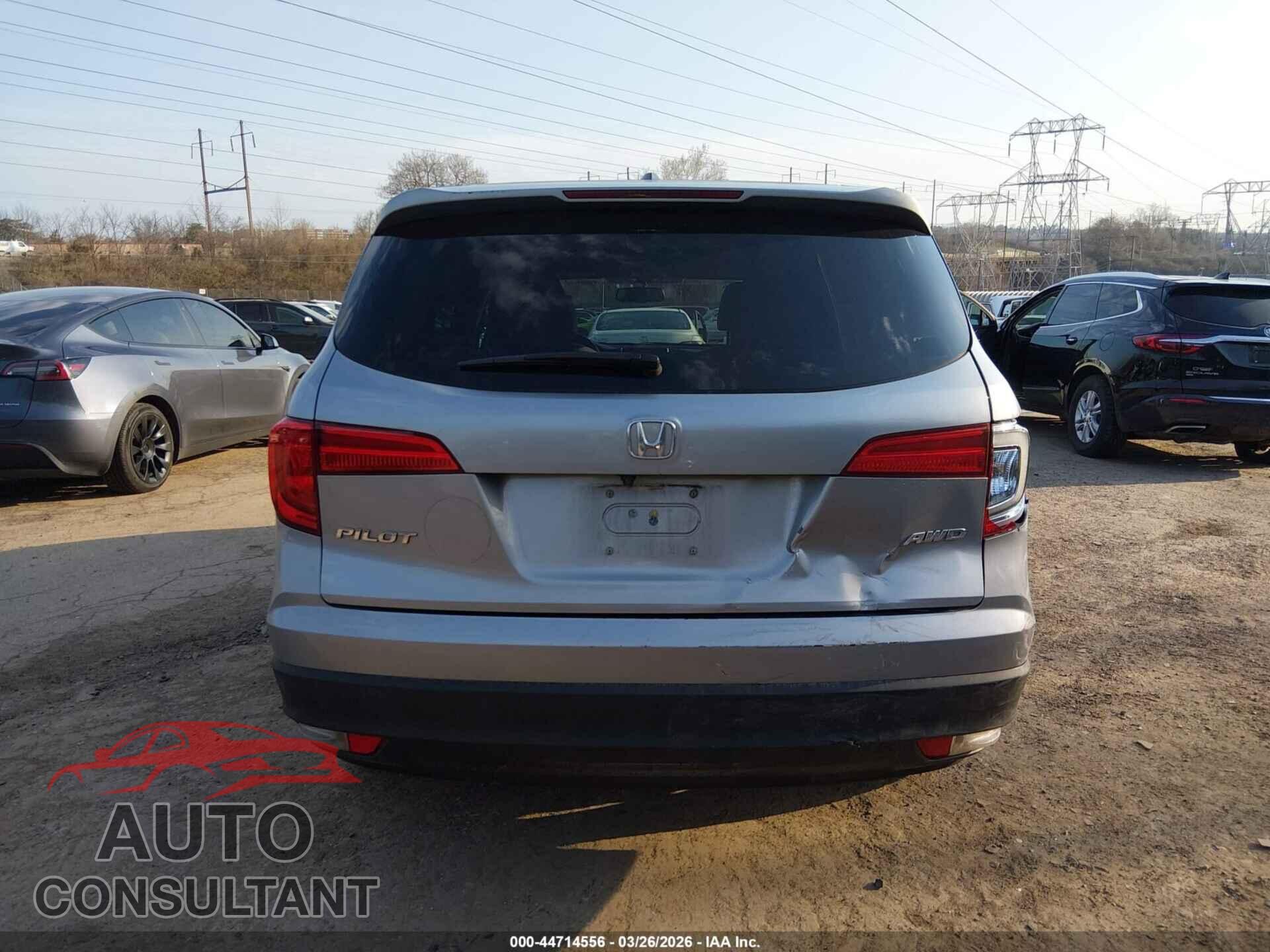 HONDA PILOT 2017 - 5FNYF6H59HB030034