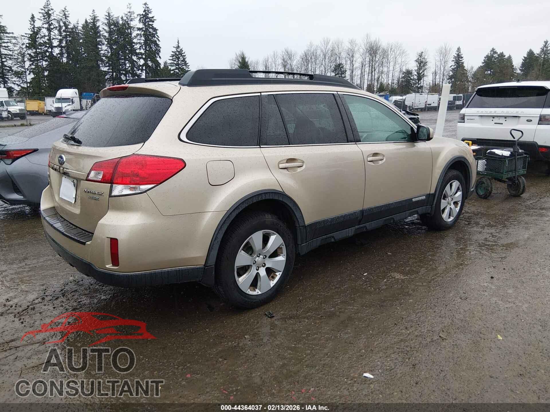 SUBARU OUTBACK 2010 - 4S4BRBGC6A3342087