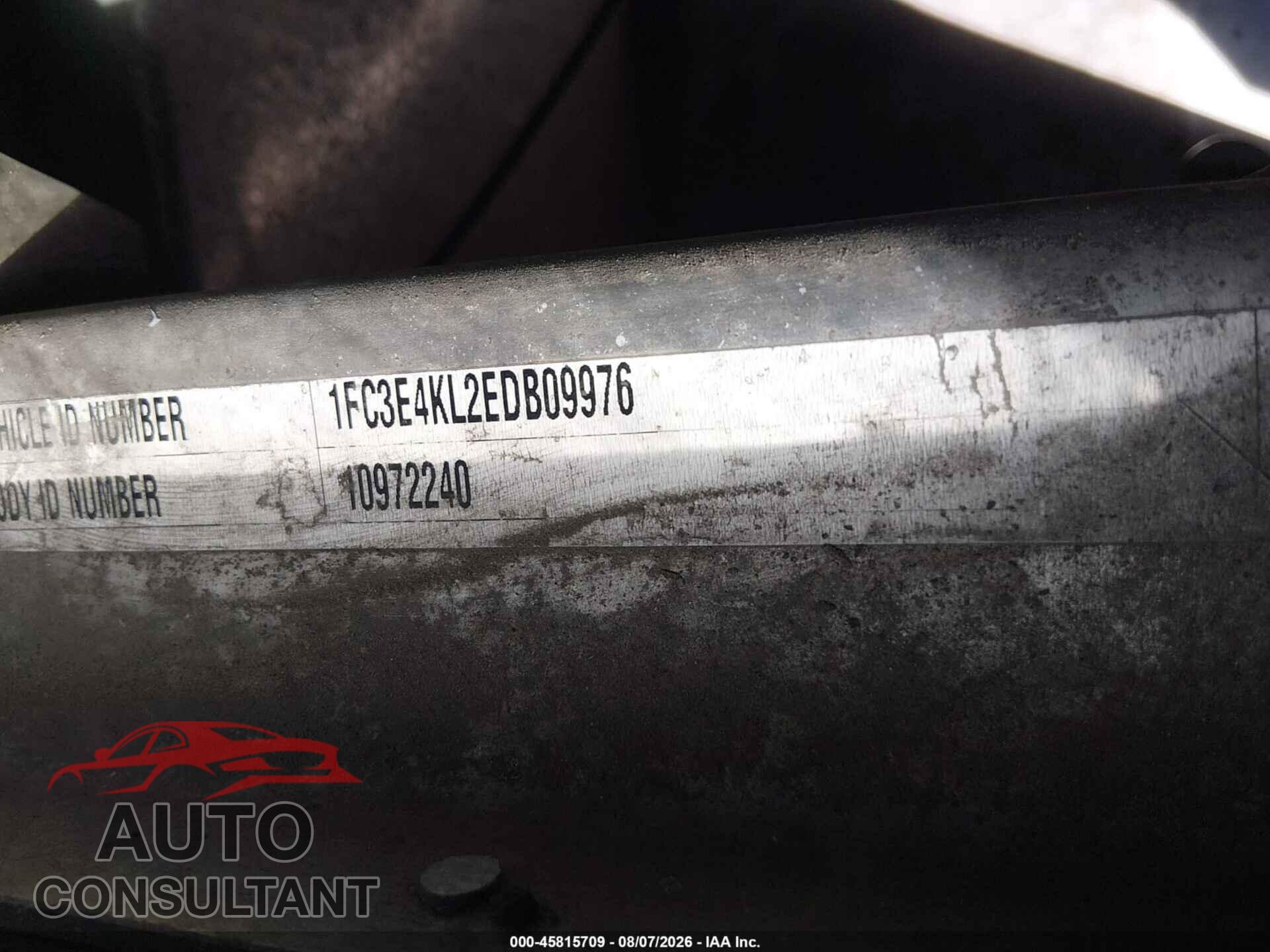 FORD E-450 STRIPPED 2014 - 1FC3E4KL2EDB09976