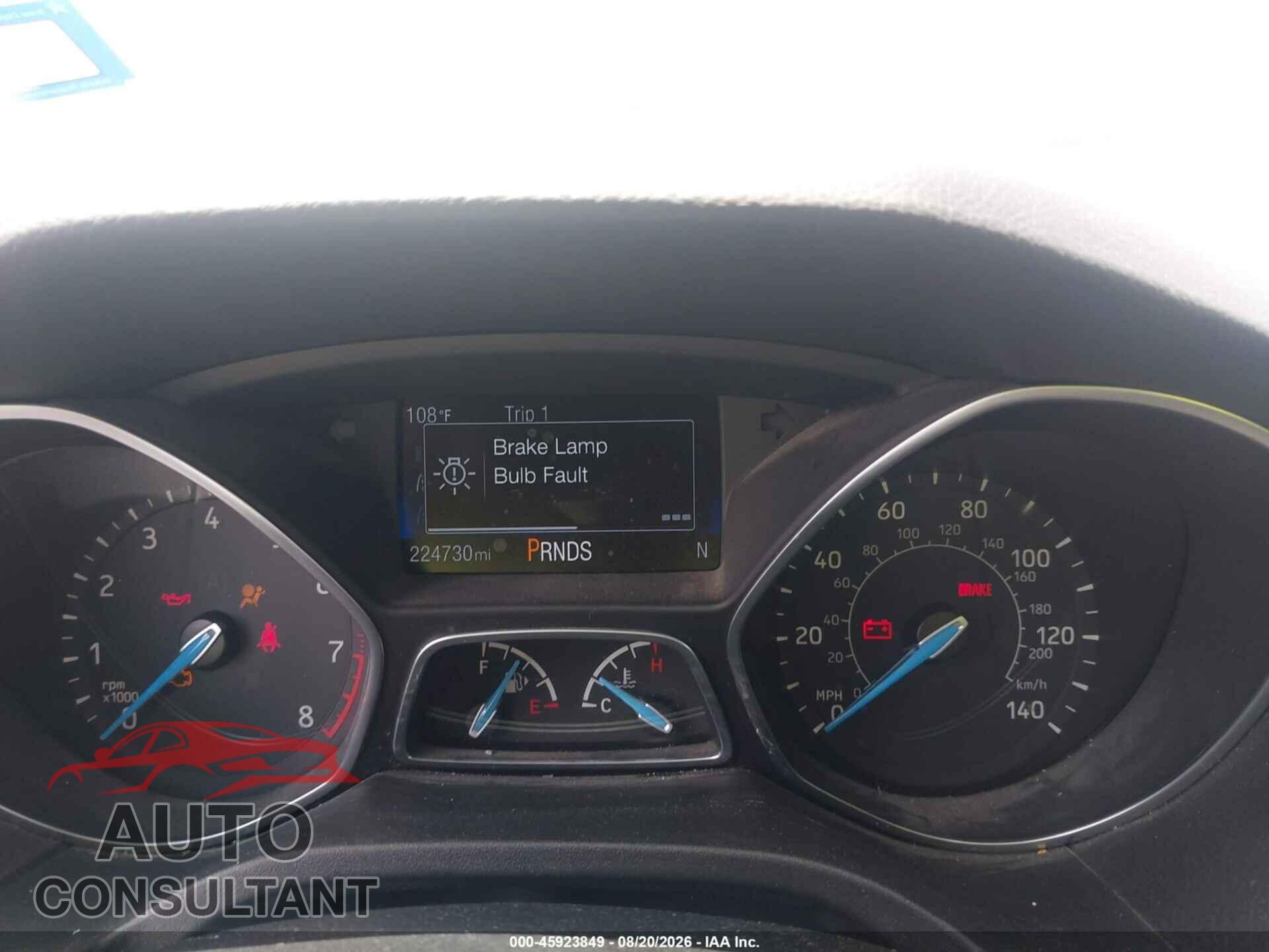 FORD FOCUS 2016 - 1FADP3F25GL336488
