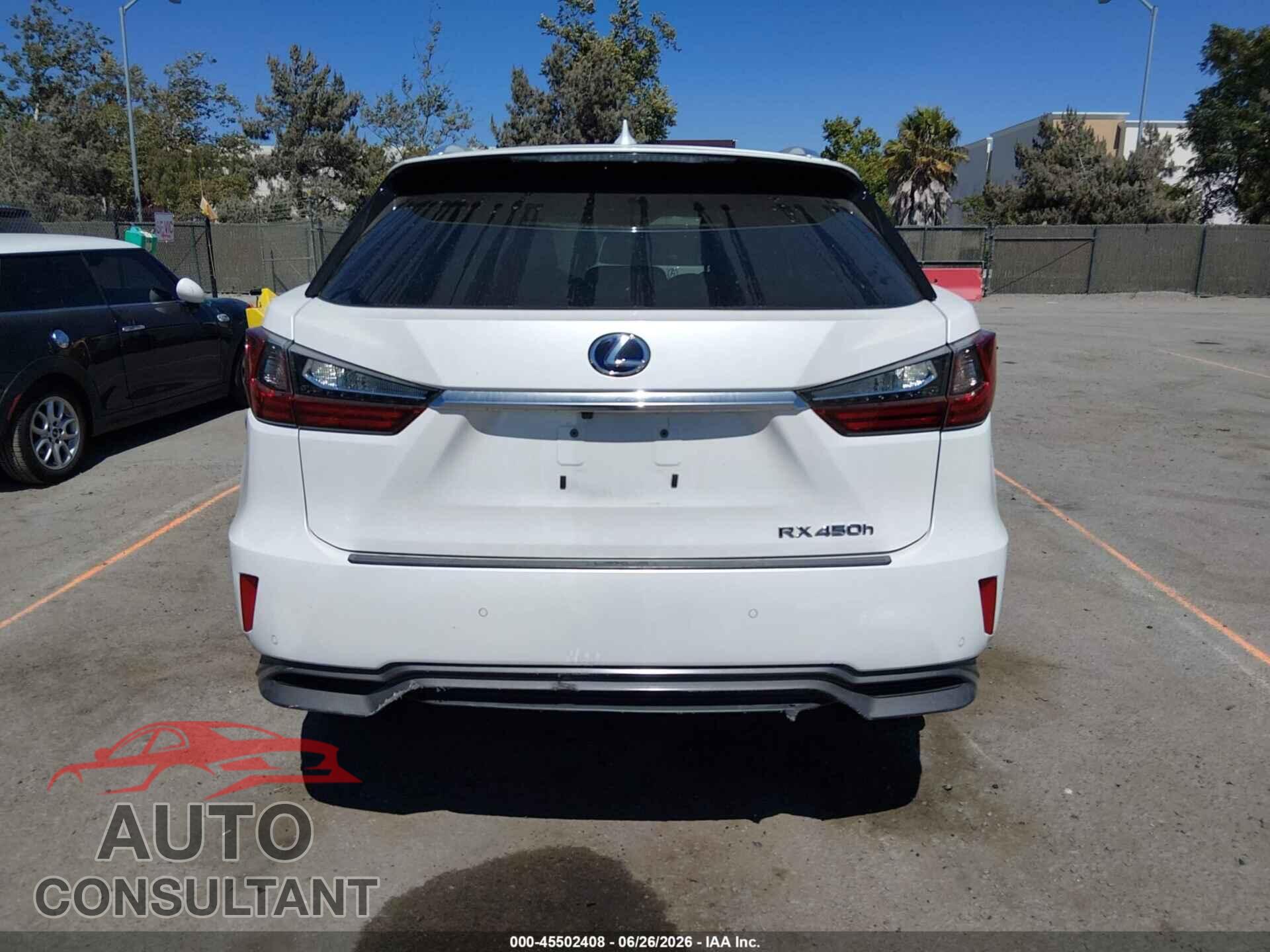 LEXUS RX 450H 2017 - 2T2BGMCA1HC011084