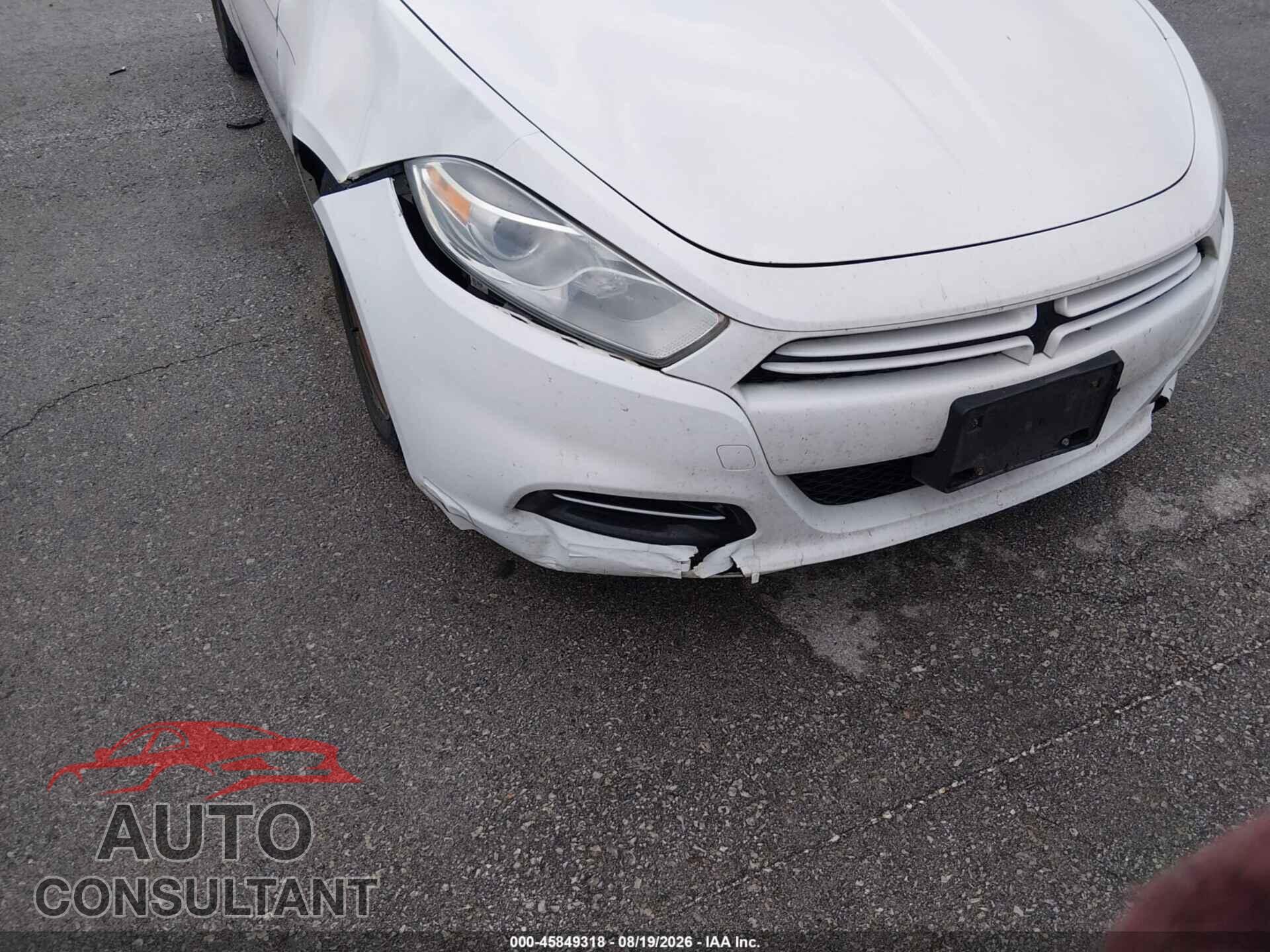 DODGE DART 2013 - 1C3CDFAA5DD302897