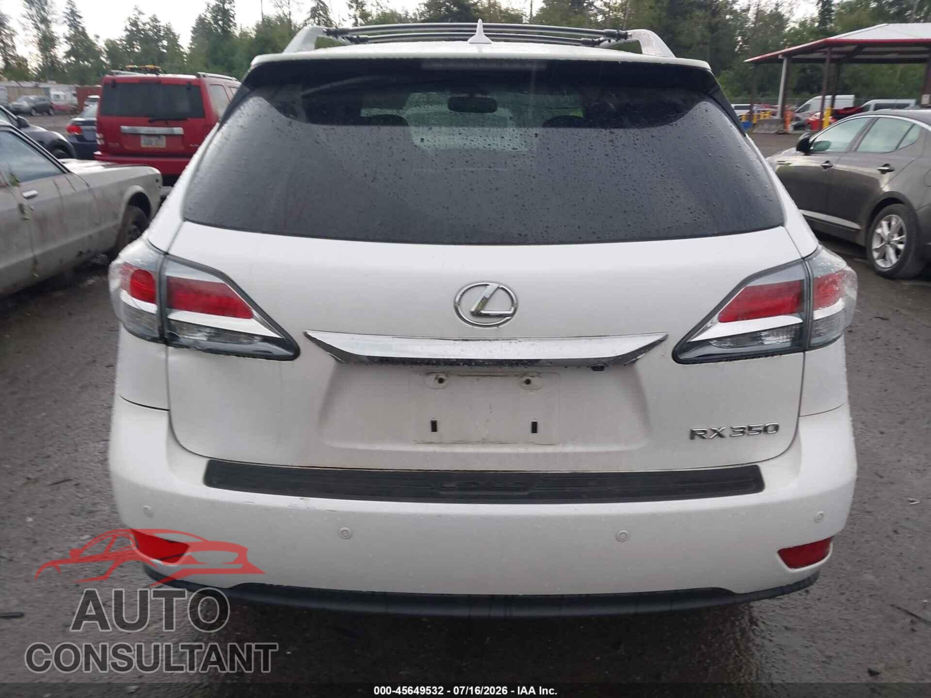 LEXUS RX 350 2013 - 2T2BK1BA4DC182811