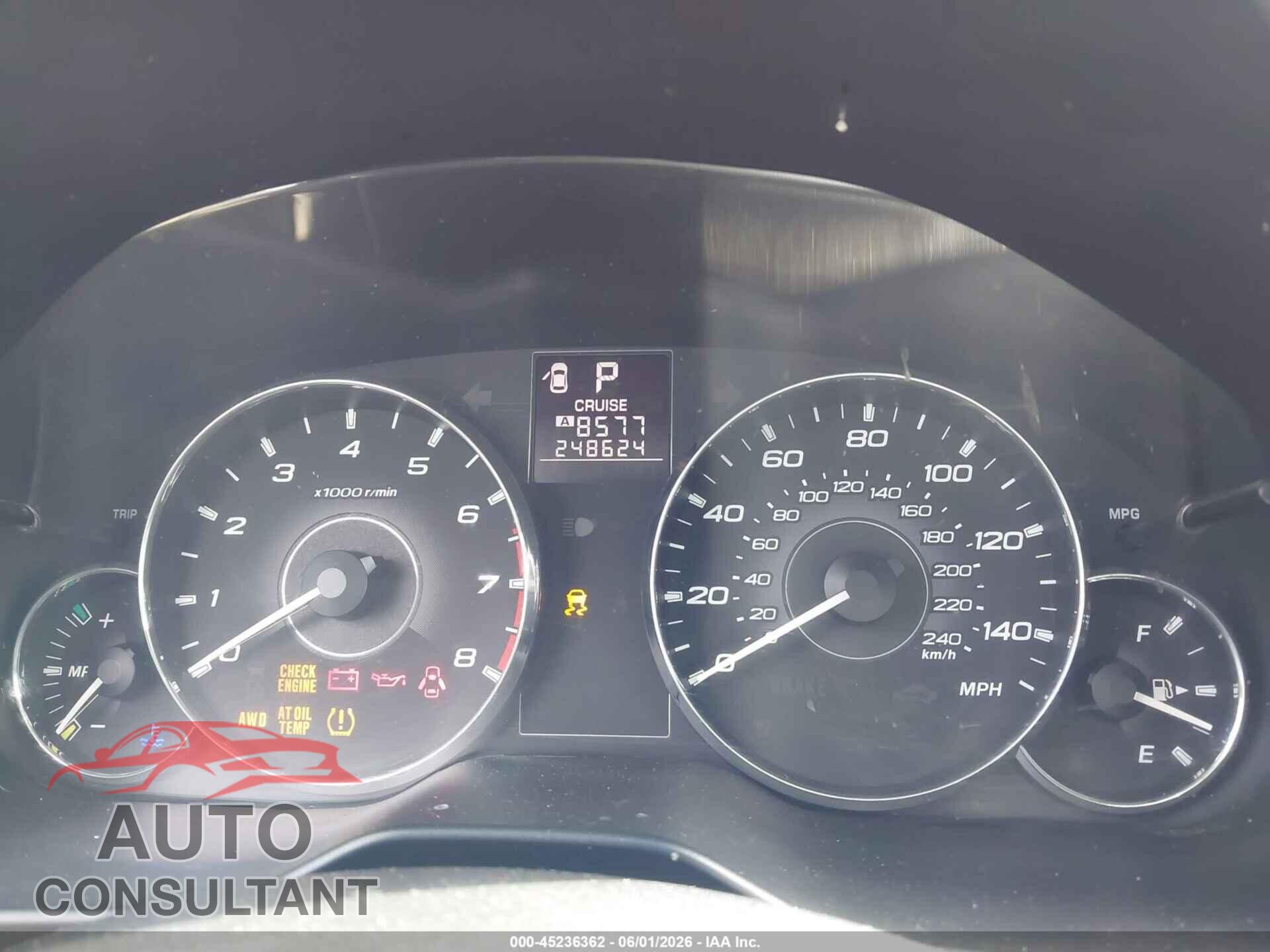 SUBARU OUTBACK 2011 - 4S4BRBLC9B3366326