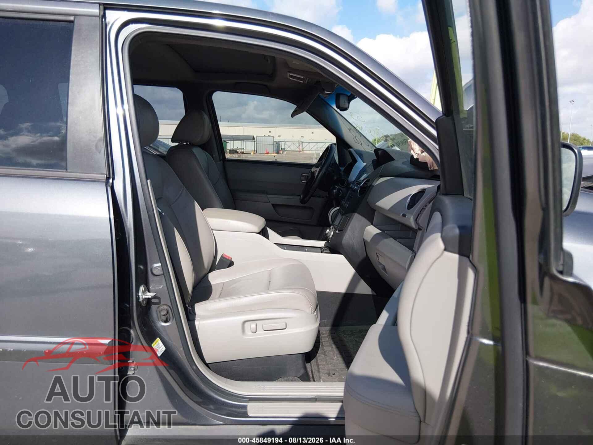 HONDA PILOT 2012 - 5FNYF3H77CB009983
