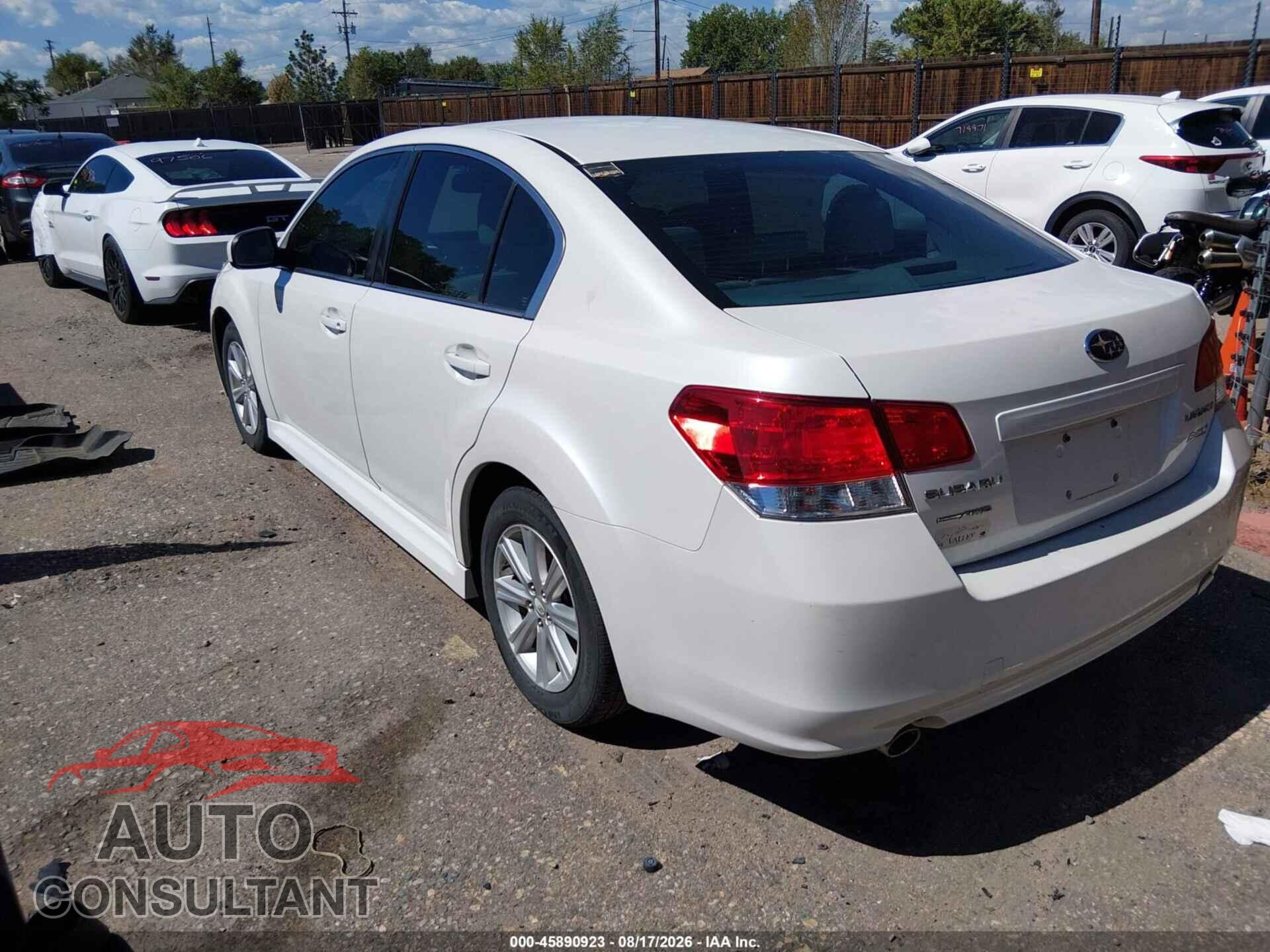 SUBARU LEGACY 2011 - 4S3BMBC68B3234610