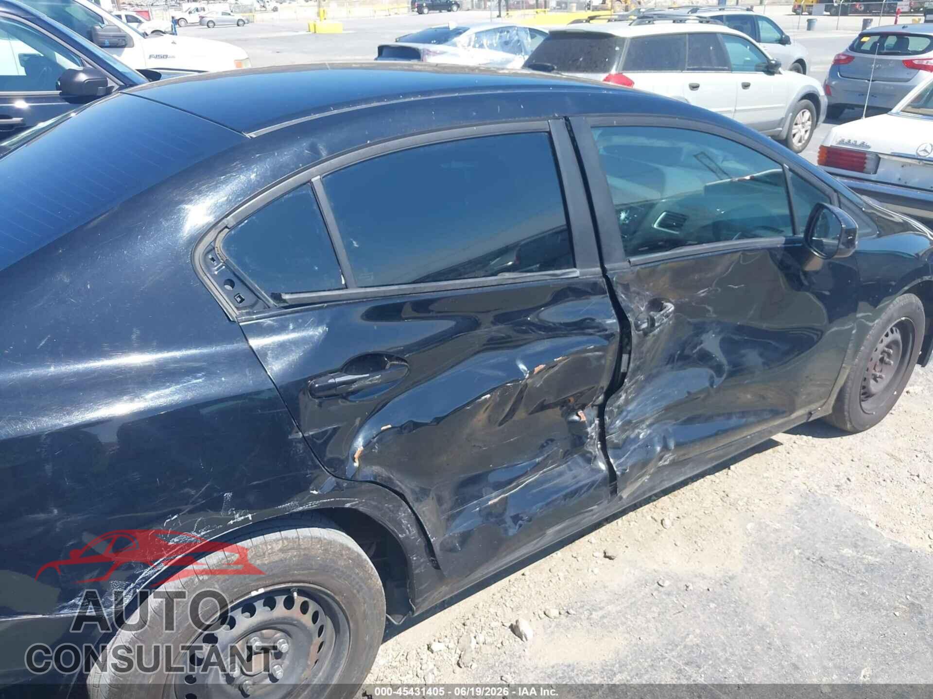 HONDA CIVIC 2013 - 19XFB2F58DE274580