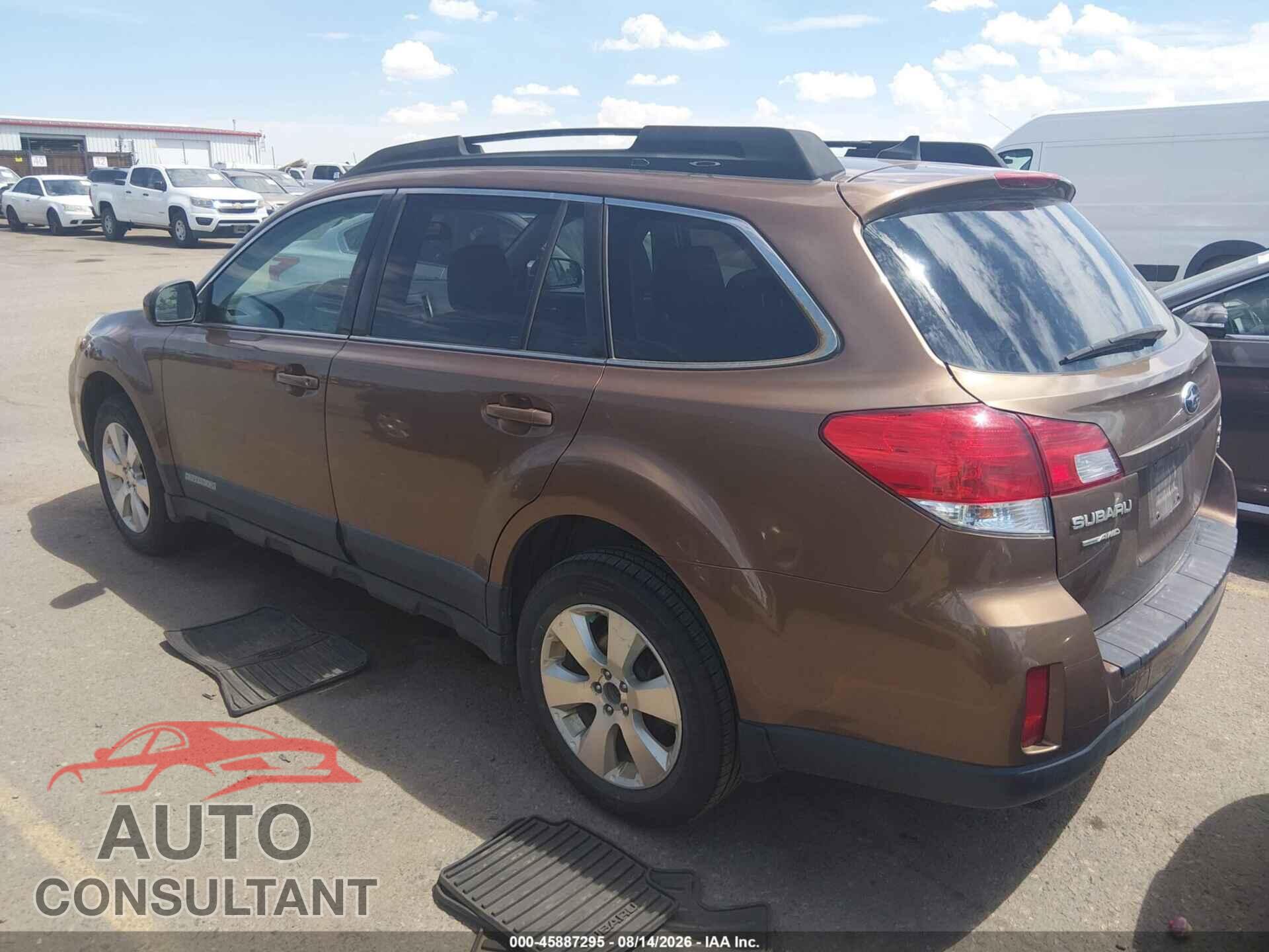 SUBARU OUTBACK 2011 - 4S4BRDJC2B2362476