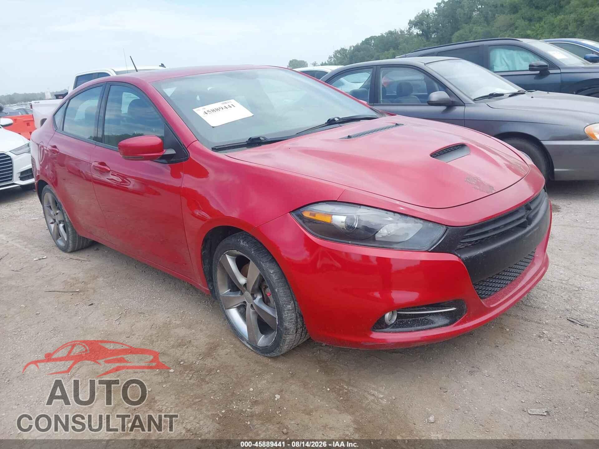 DODGE DART 2016 - 1C3CDFEB8GD680851