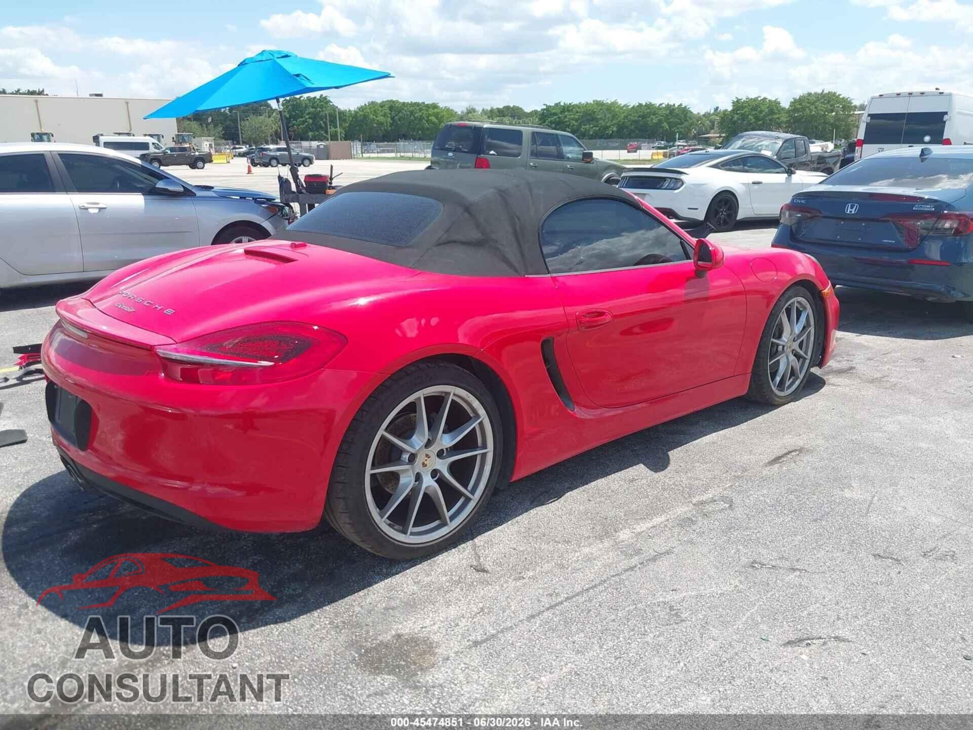 PORSCHE BOXSTER 2013 - WP0CA2A8XDS112423