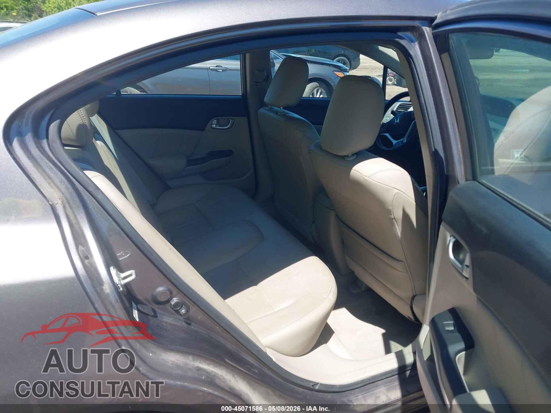 HONDA CIVIC 2012 - 19XFB2F97CE044689